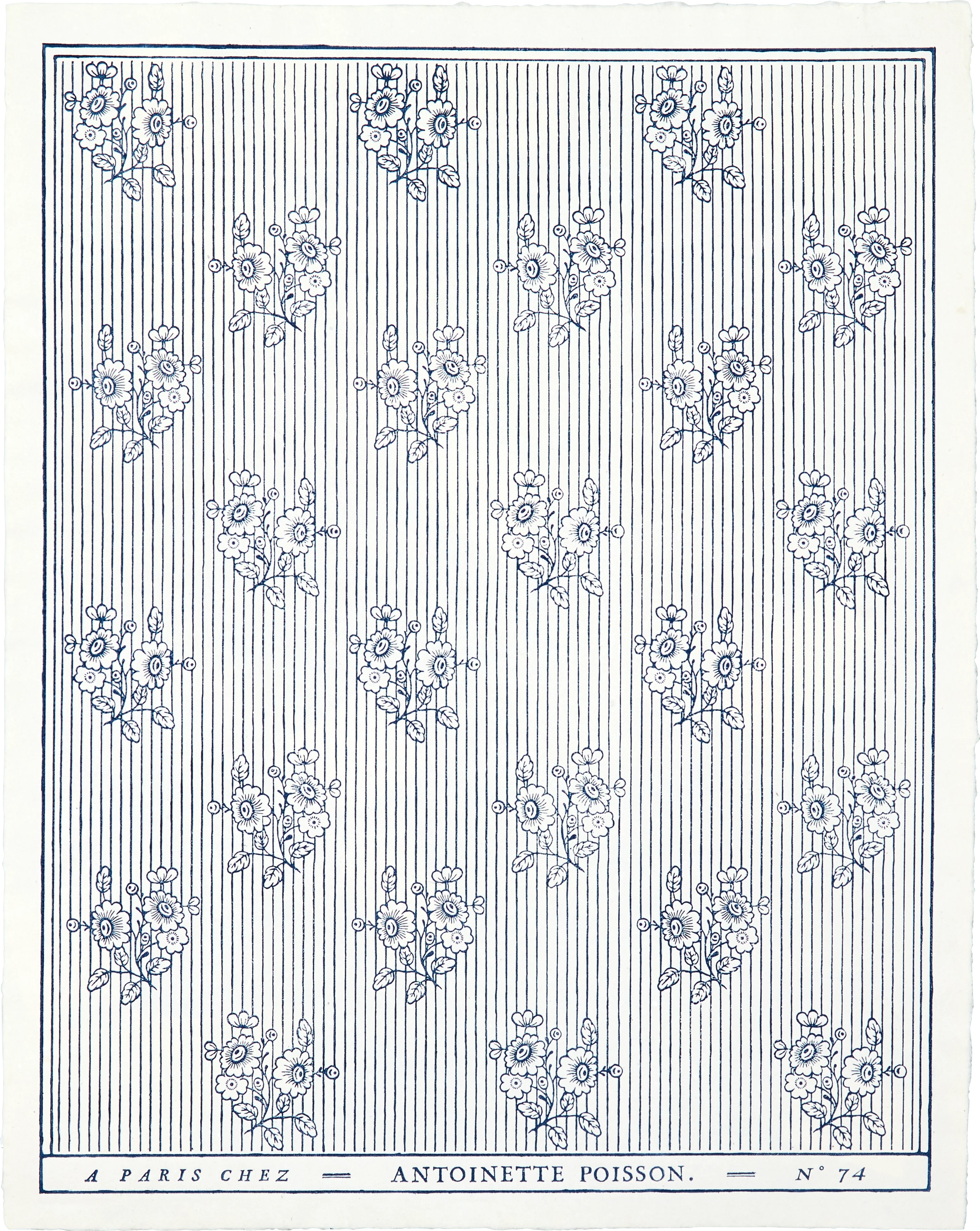 Antoinette Poisson Papier Dominoté No 74B, Boutonniere