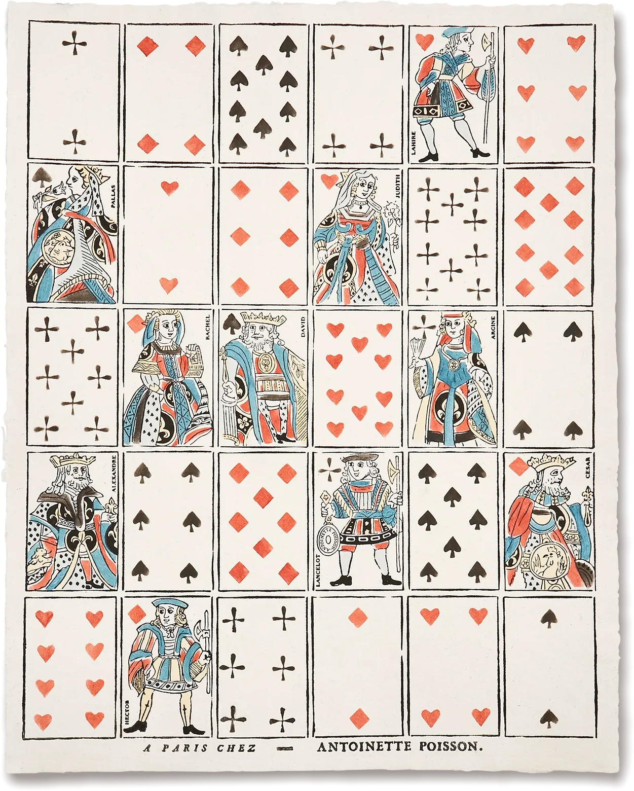 Antoinette Poisson Papier Dominoté, Playing Cards - Image 3