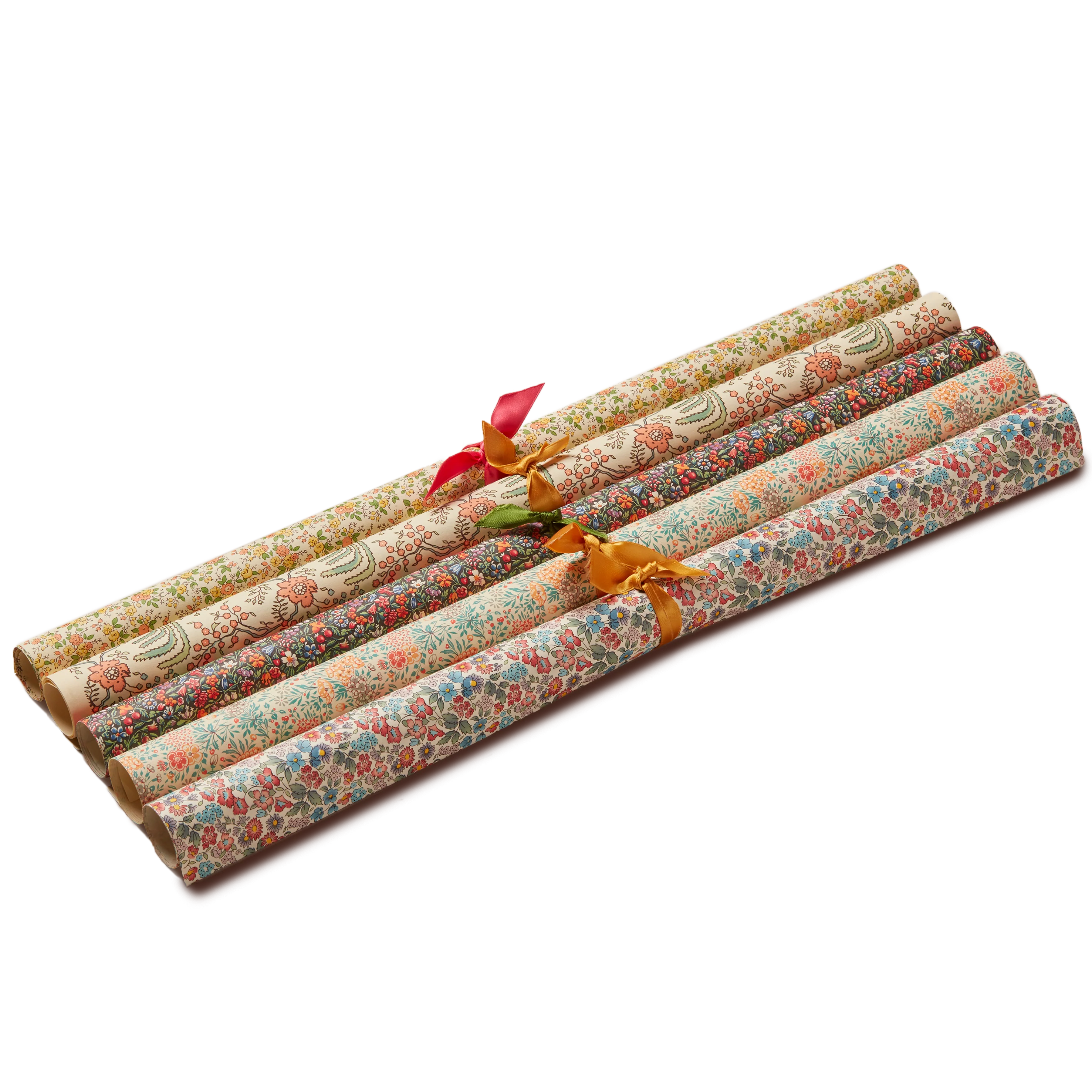 5 Wrapping Papers, Floral Print