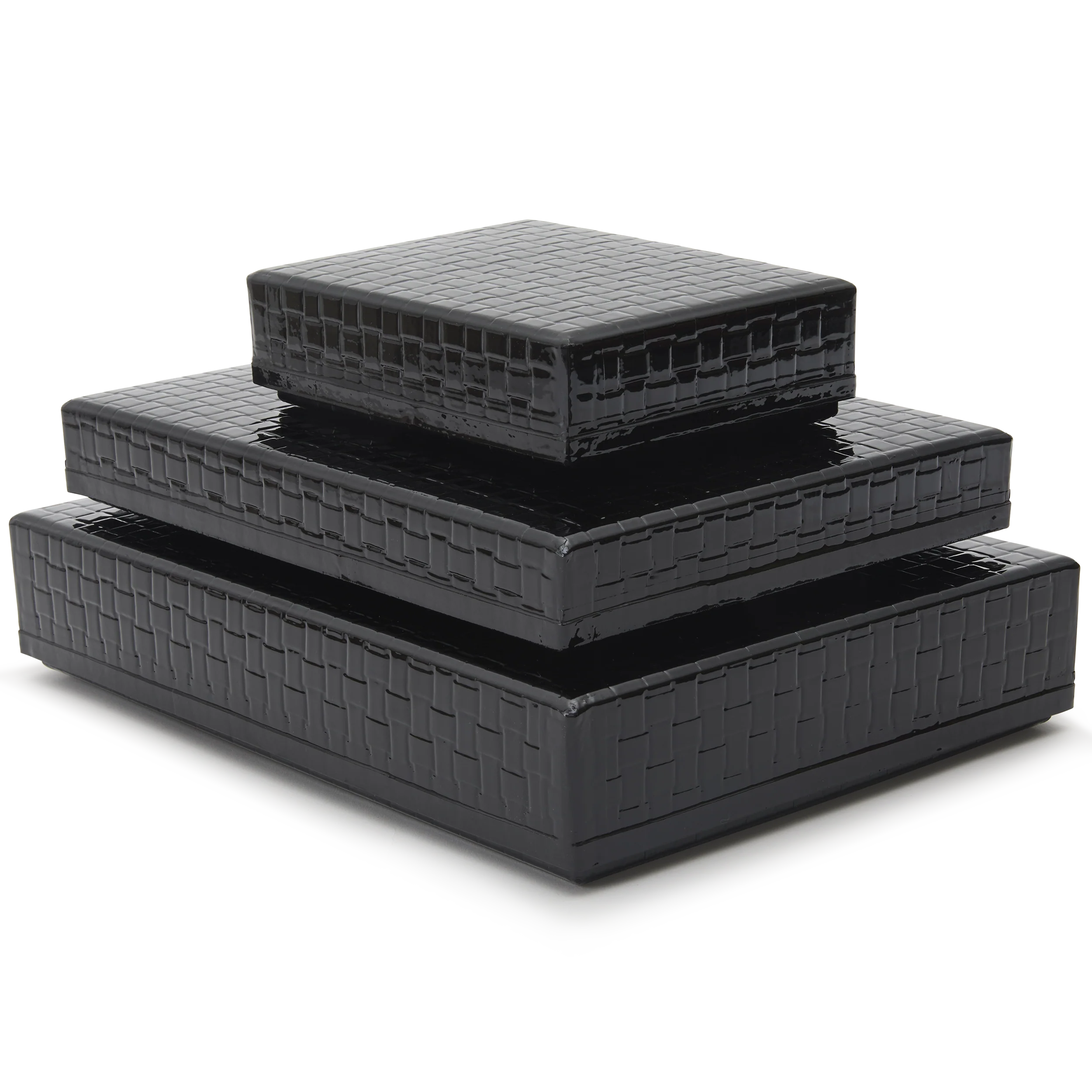 Black Lacquer Storage Box - Image 3
