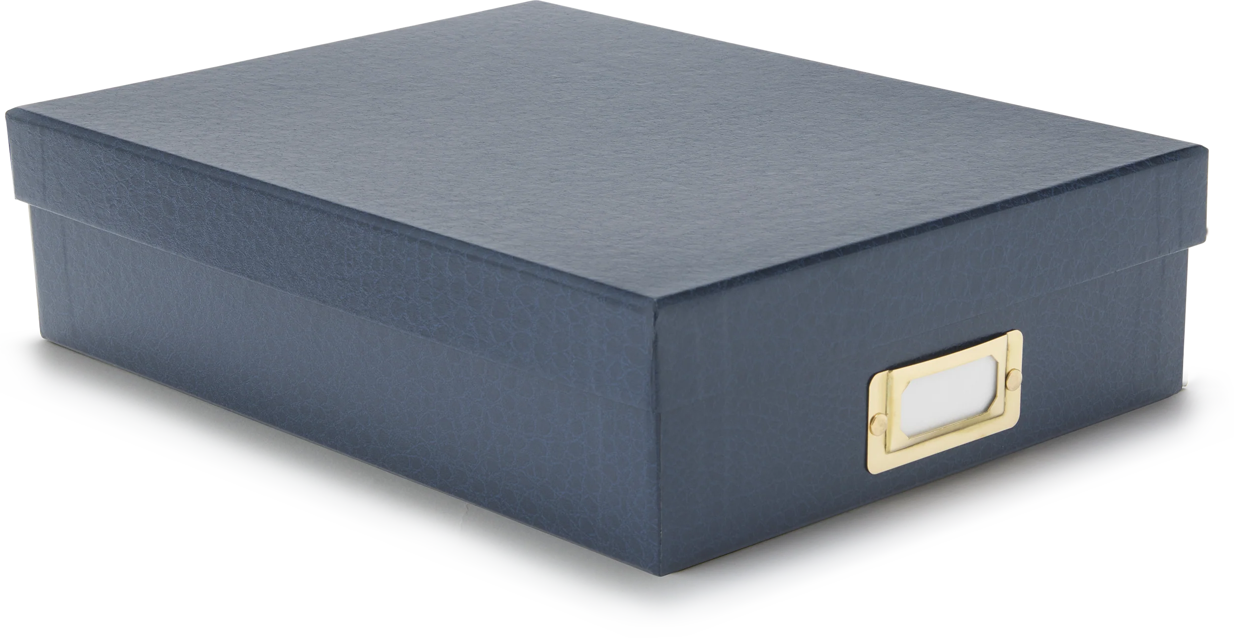 Blue Leatherette Archival Box