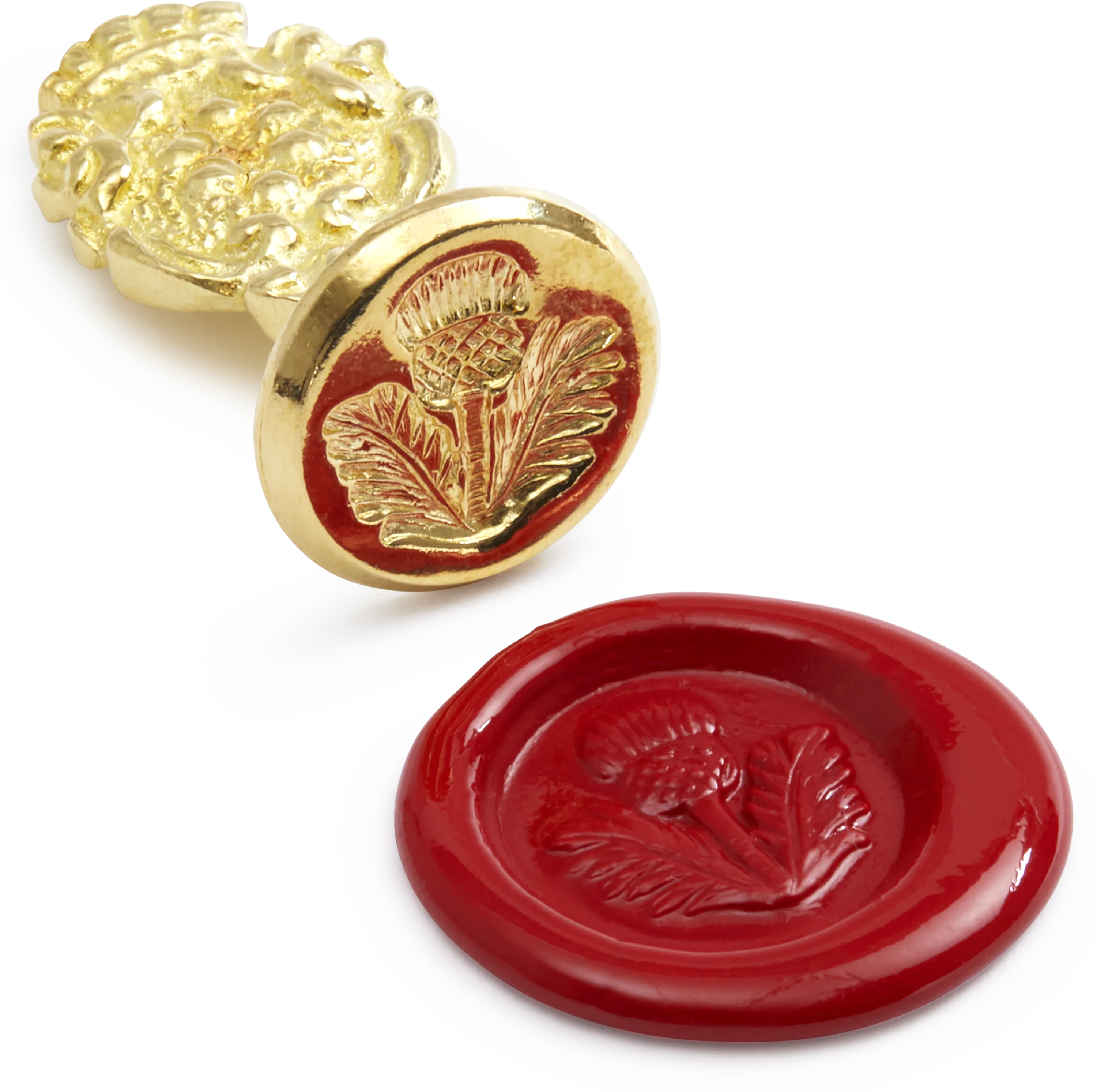 Brass Wax Seal, Scottish Thistle