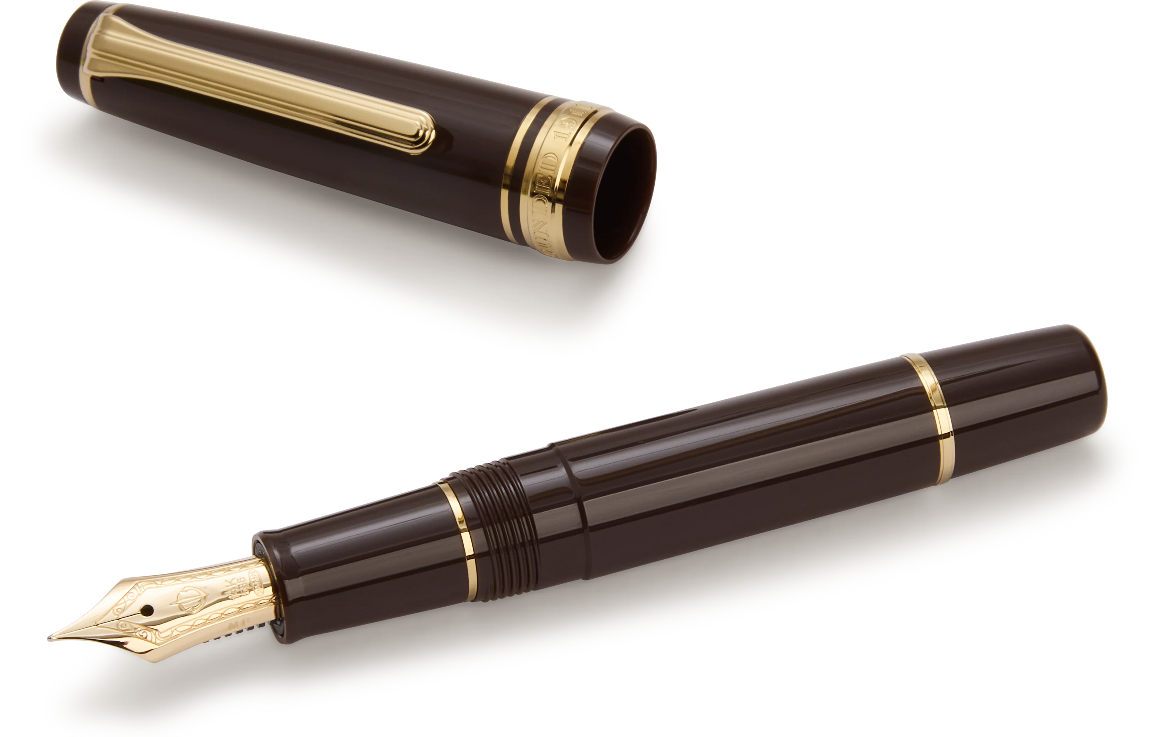 Brown Sailor Pro Gear Mini Slim Fountain Pen