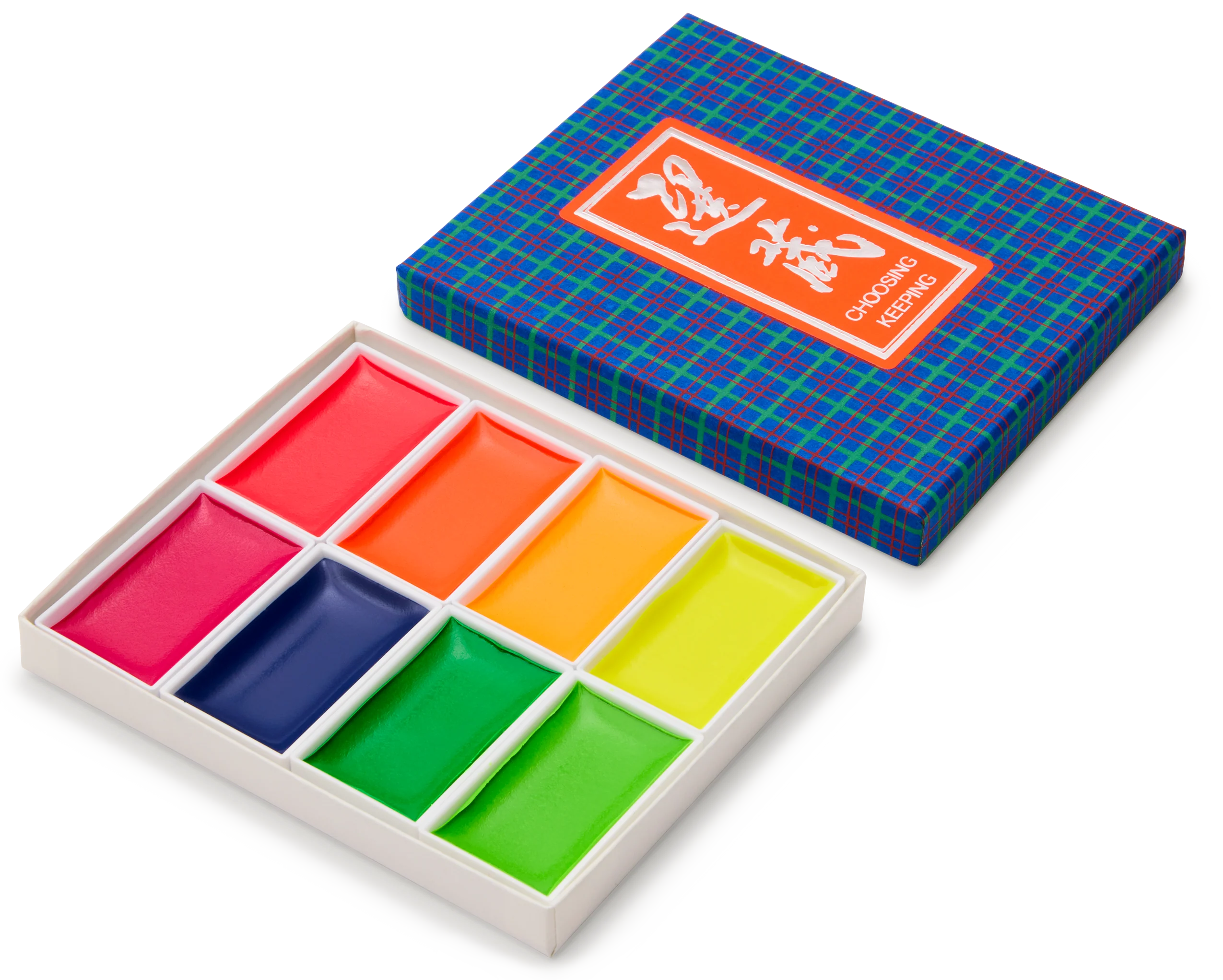 Choosing Keeping Japanese Colorama 8 Colour Watercolour Set, Fluorescent