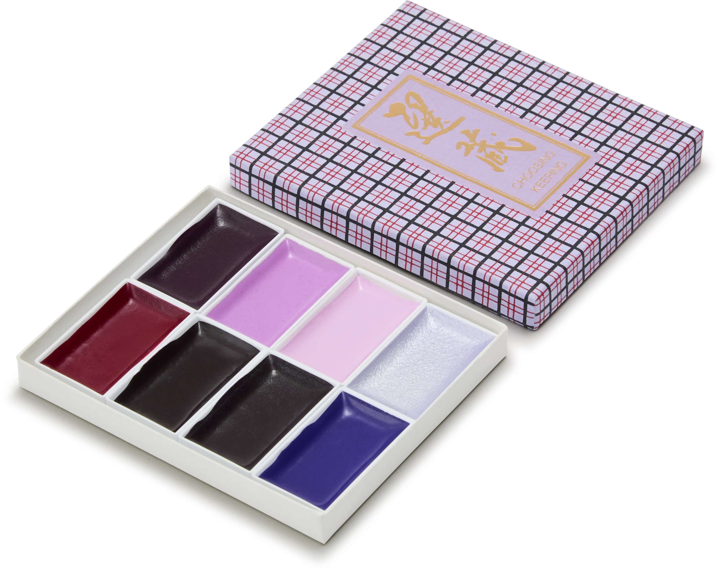 Choosing Keeping Japanese Colorama 8 Colour Watercolour Set, Purples