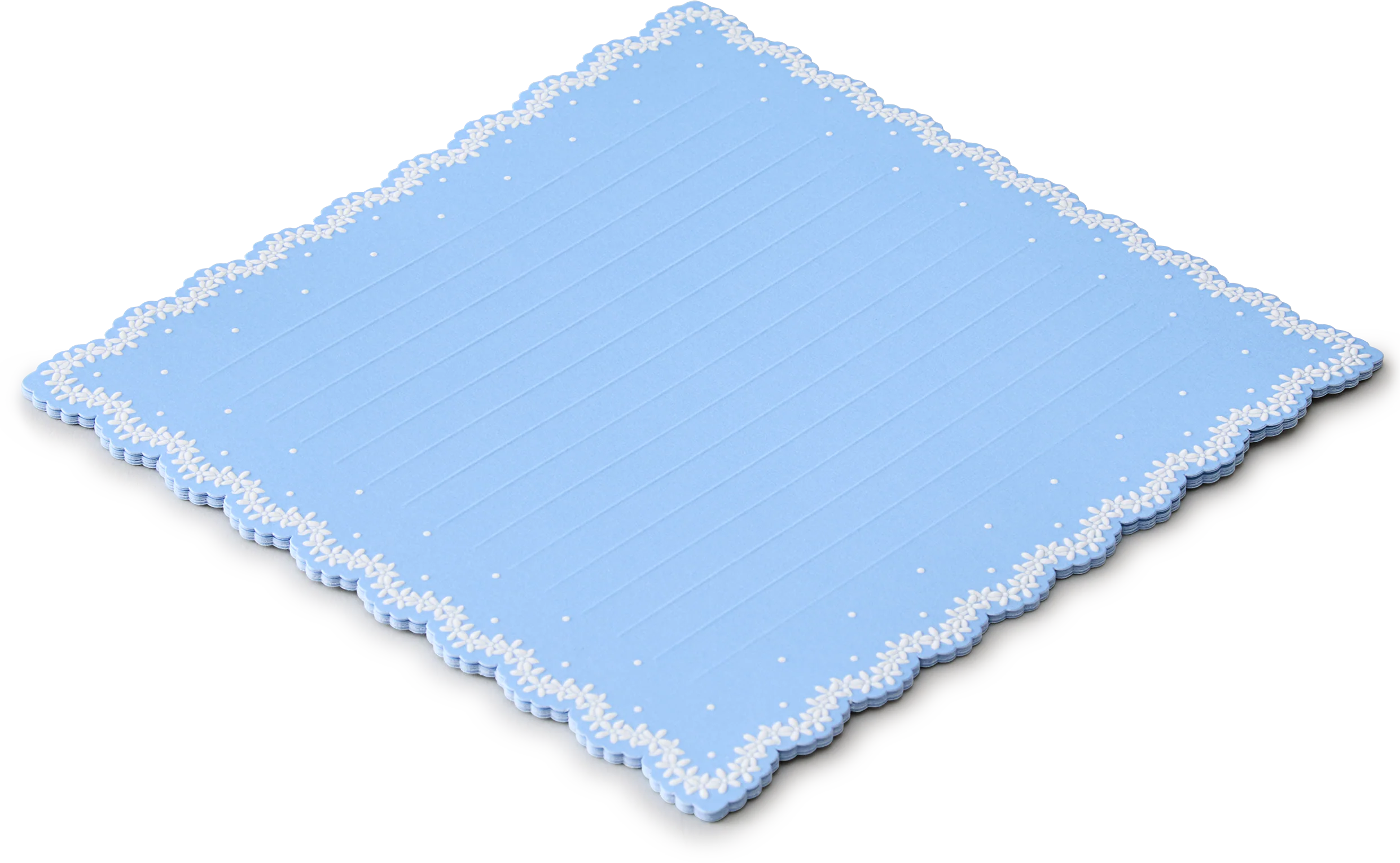 Choosing Keeping Scallop Blue Handkerchief Writing Paper Pack of 10