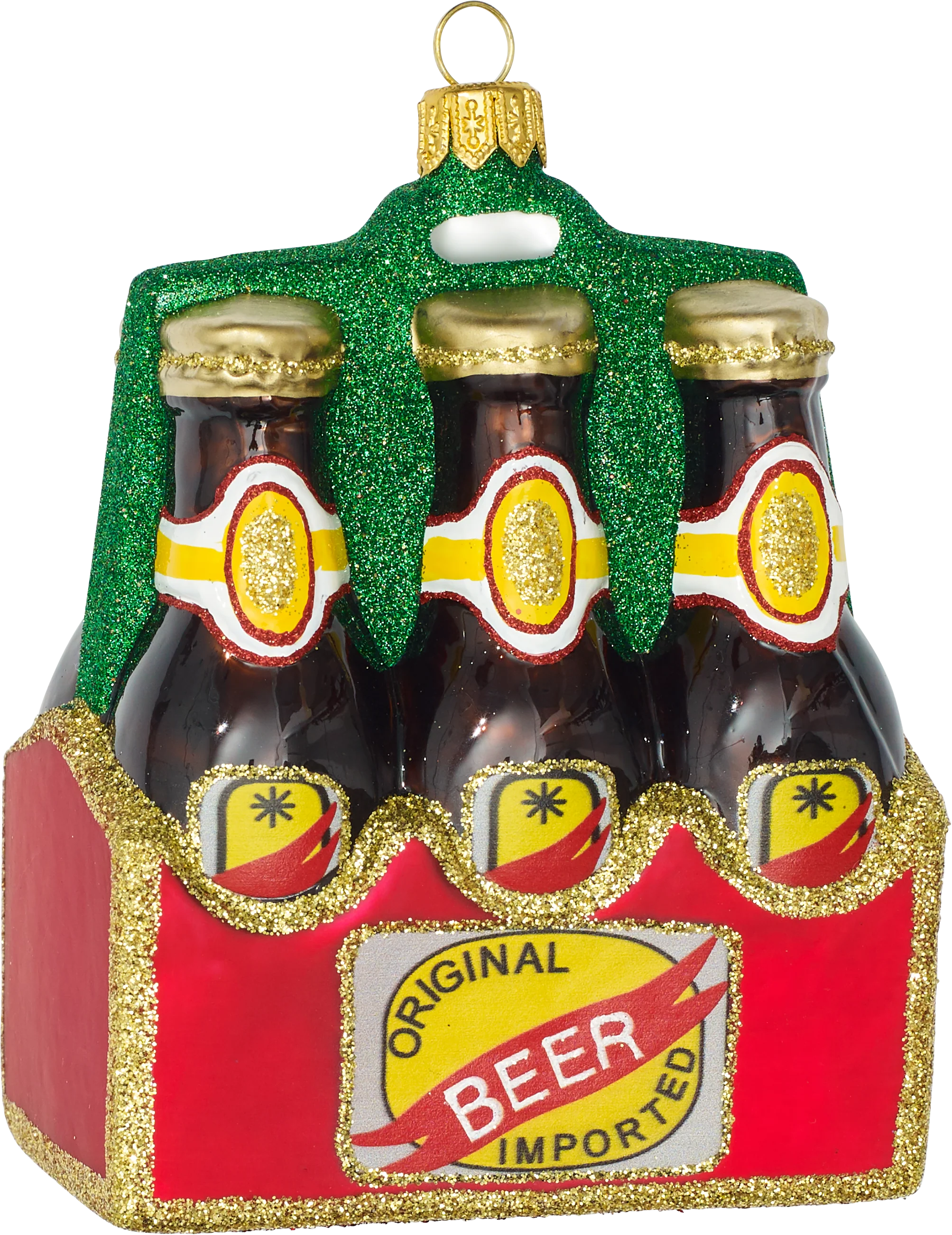 Six Pack of Beer Glass Ornament