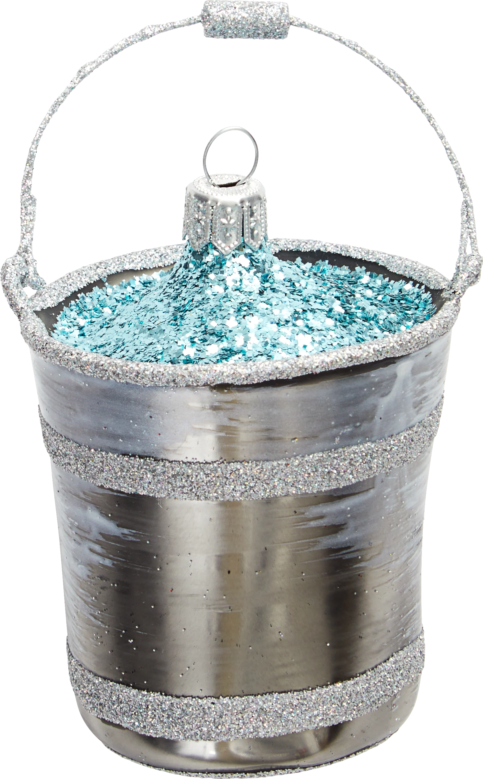 Bucket of Water Glass Ornament