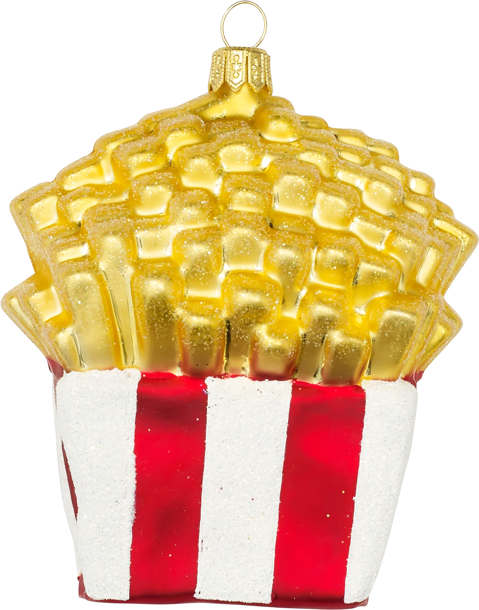 French Fries Glass Ornament
