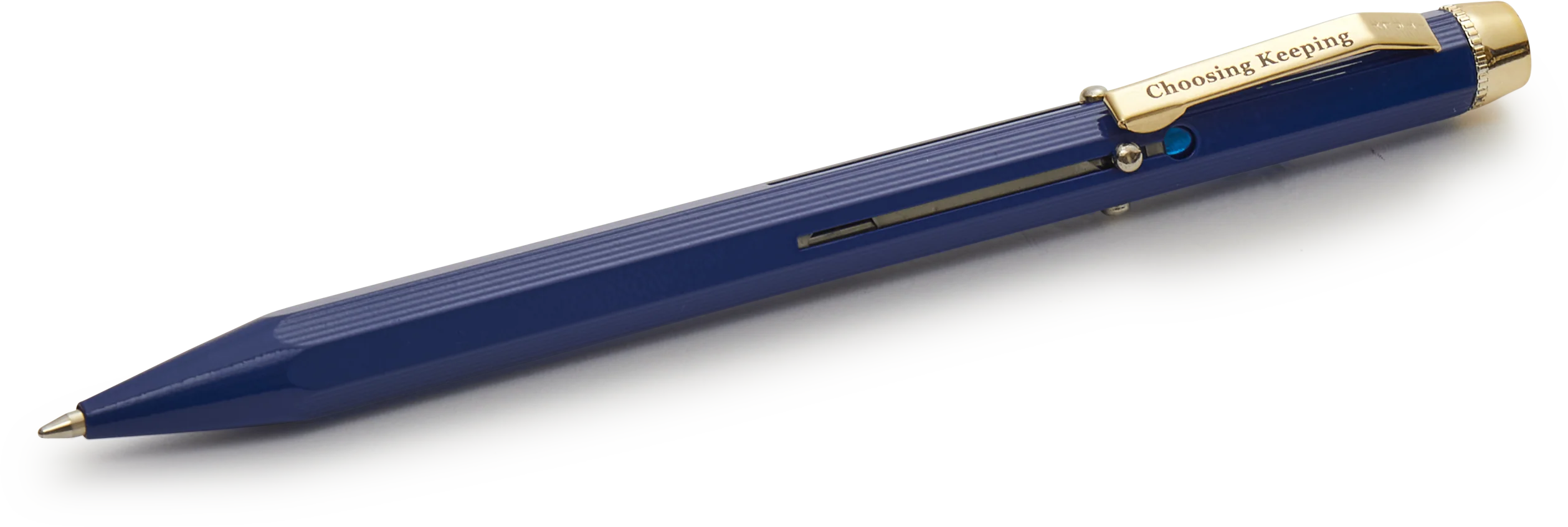 Cobalt Blue Metal 4 Colour Ballpoint Pen