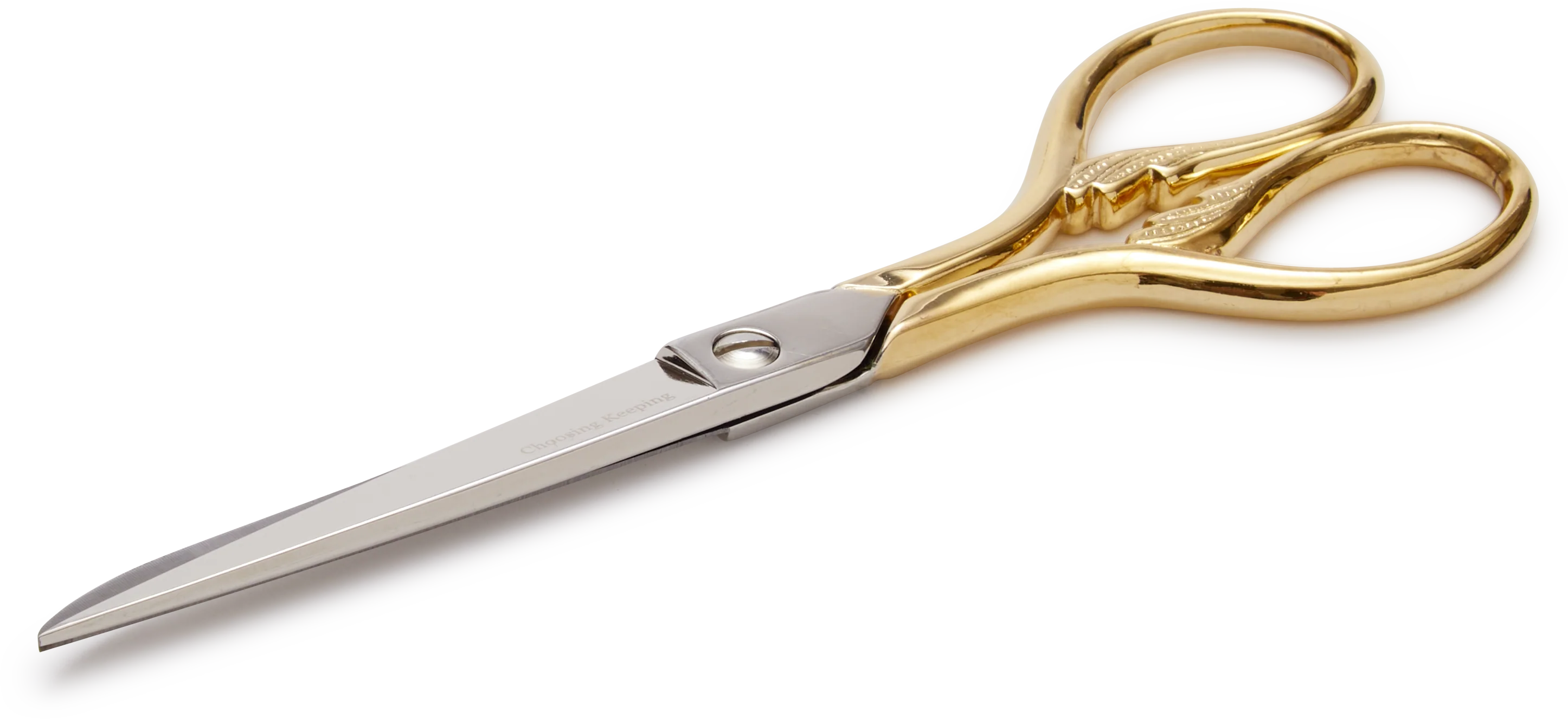 Gold Choosing Keeping "Leaves" Paper Scissor