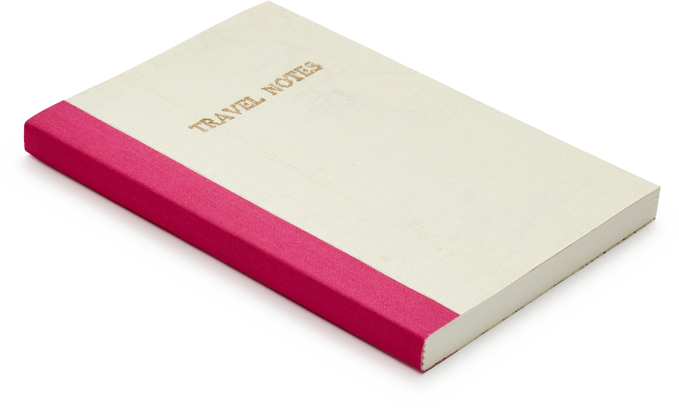 Recycled Travel Journal, Pink Binding
