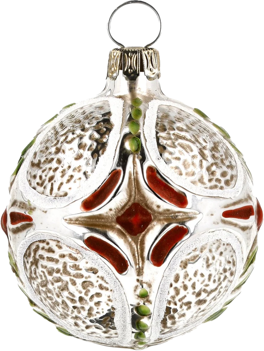 Dainty Cross Glass Ornament