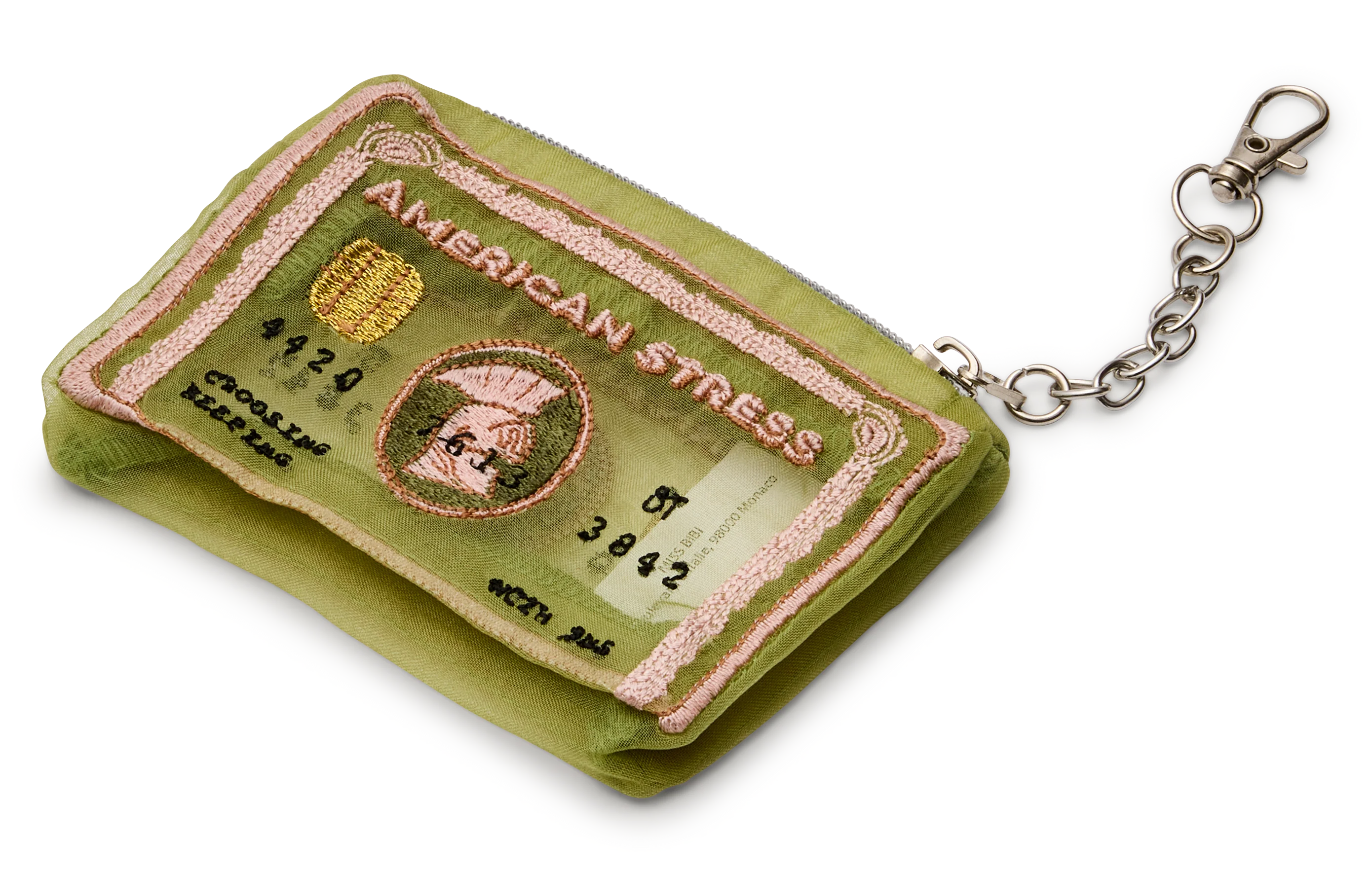 Embroidered Organza American Stress Pouch