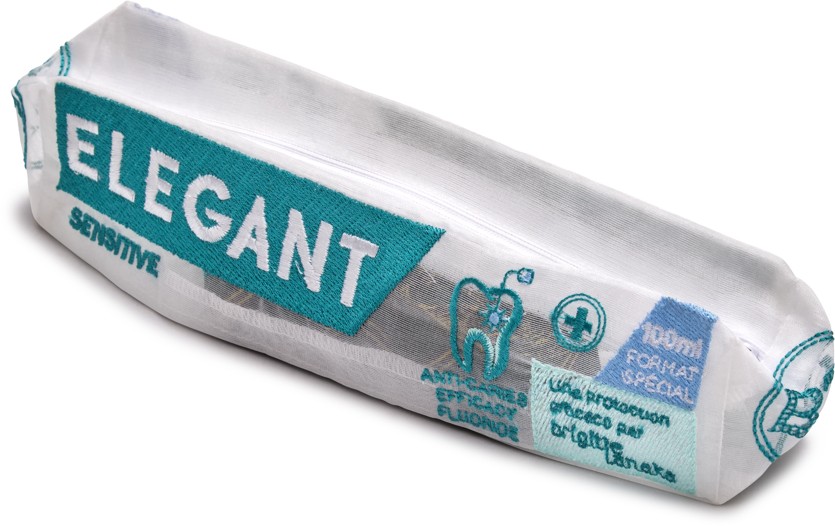 Embroidered Organza Toothpaste Pouch