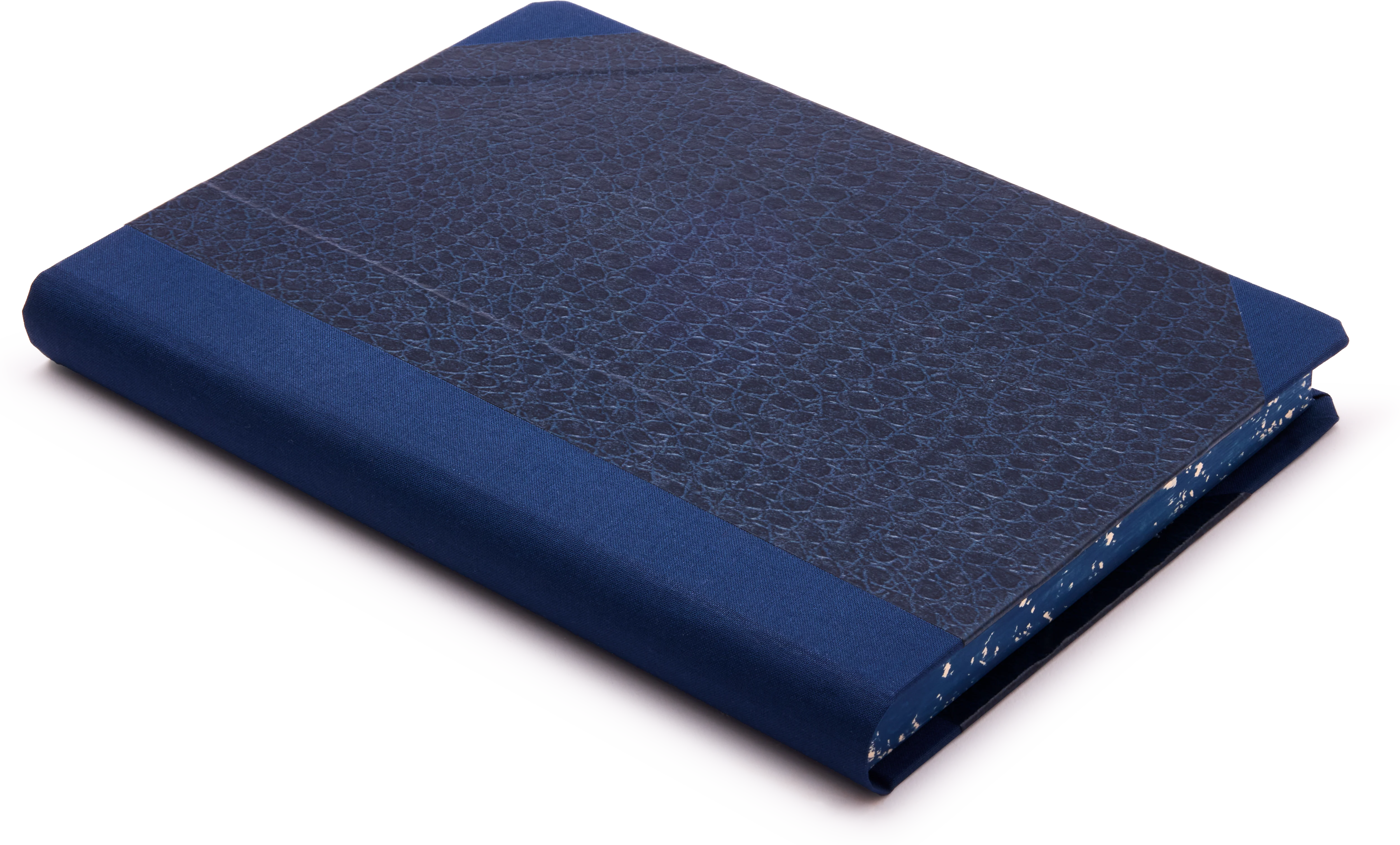 Extra-Thick "Composition Ledger" Notebook, Blue Leatherette