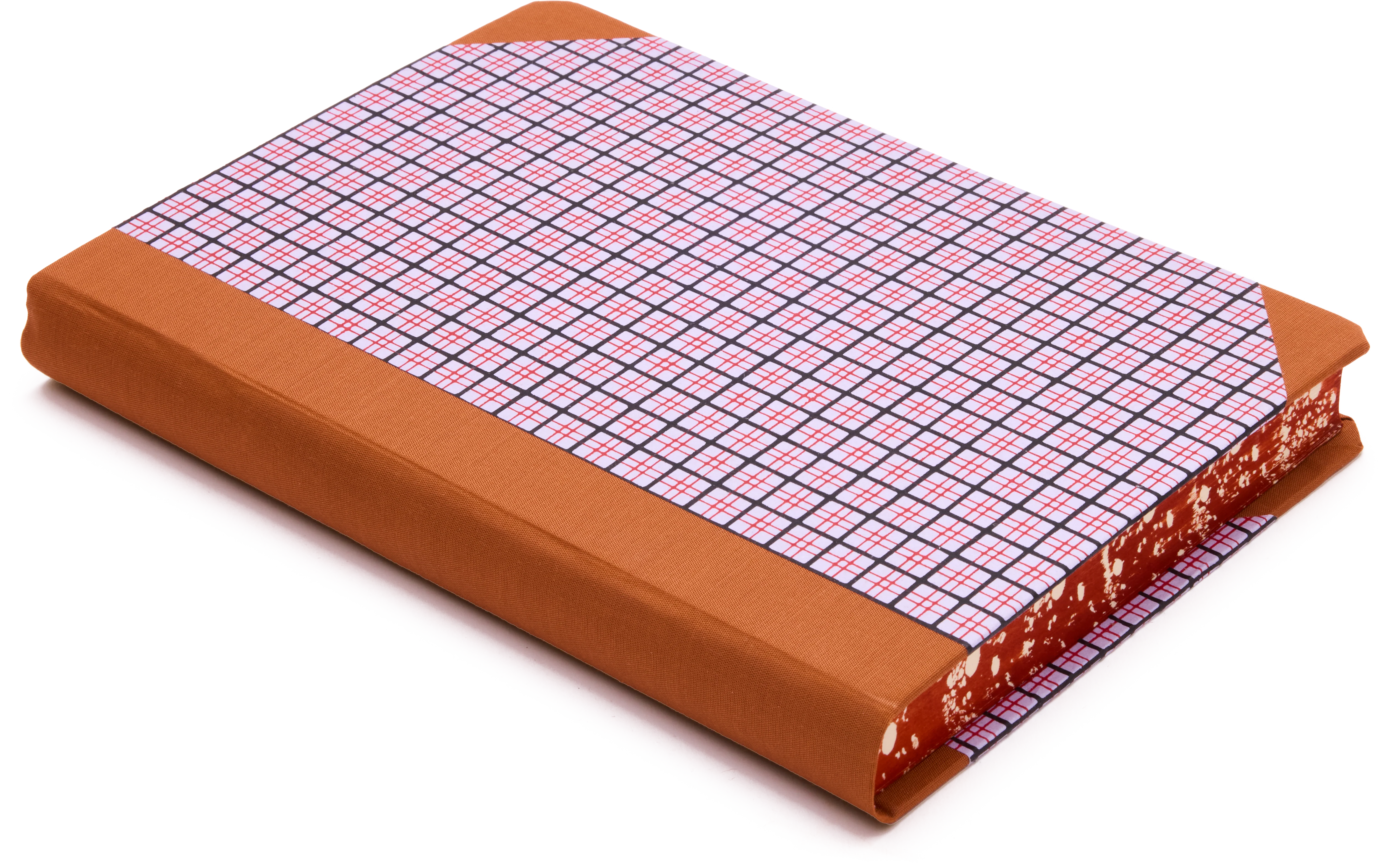 Extra-Thick "Composition Ledger" Chiyogami Notebook, Lilac Plaid