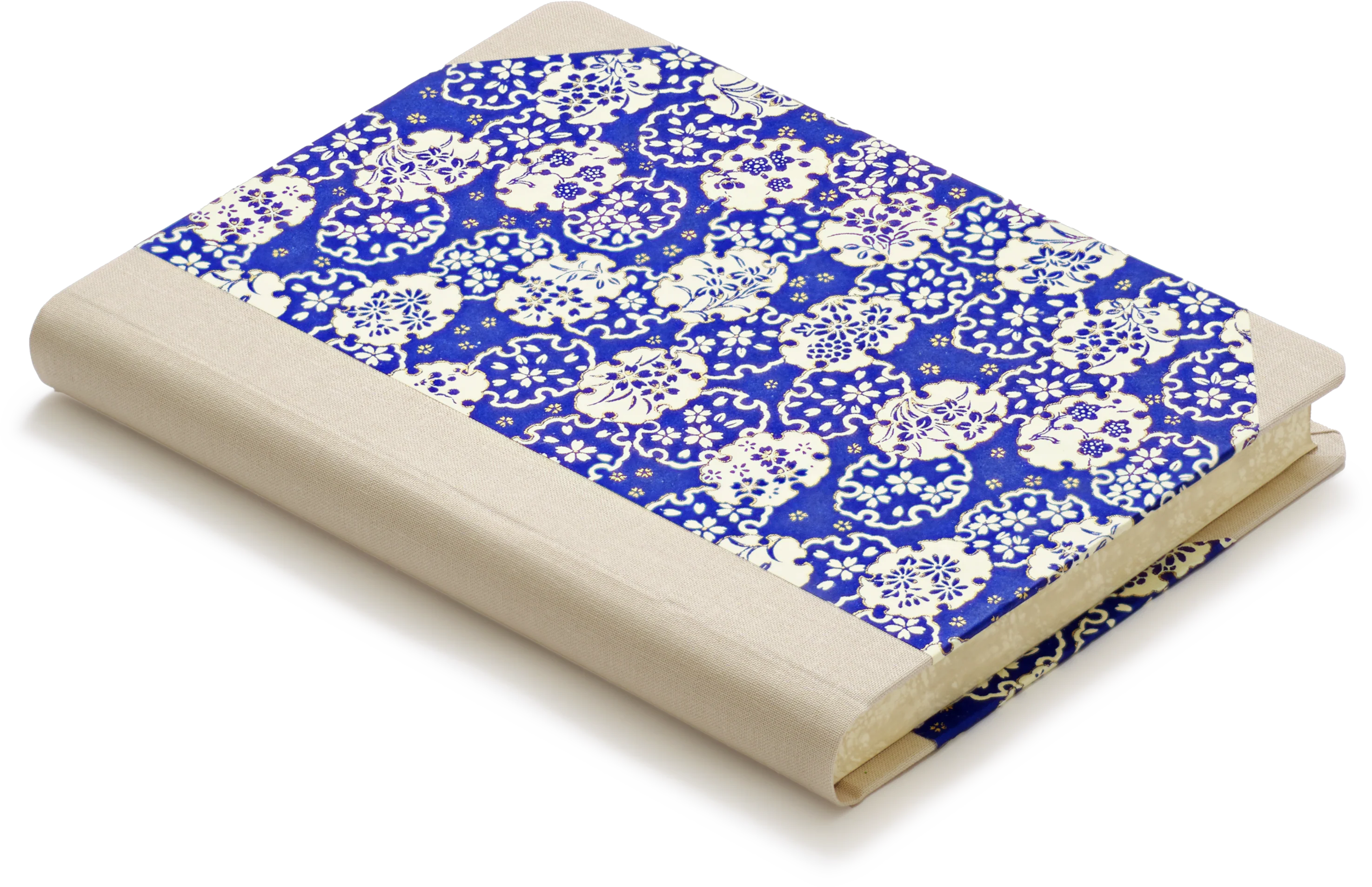 Extra-Thick "Composition Ledger" Notebook, Chiyogami Notebook, Water Lilies