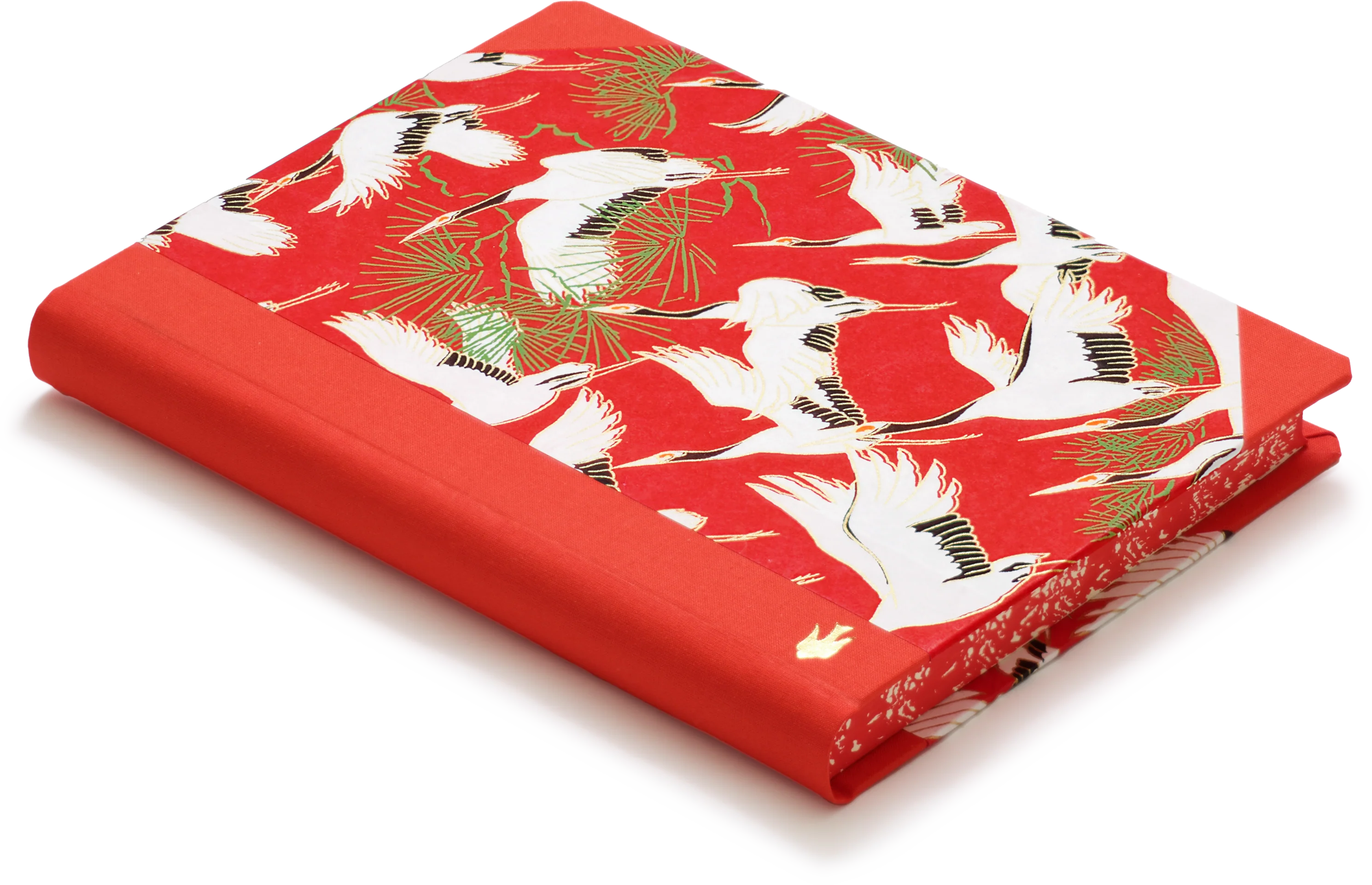 Extra-Thick "Composition Ledger" Notebook, Sogara Yuzen Red Cranes