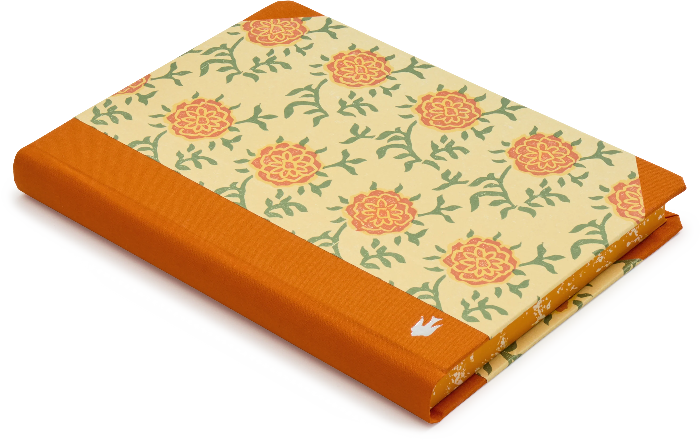 Extra-Thick "Composition Ledger" Notebook, Woodblock Sicily, Orange