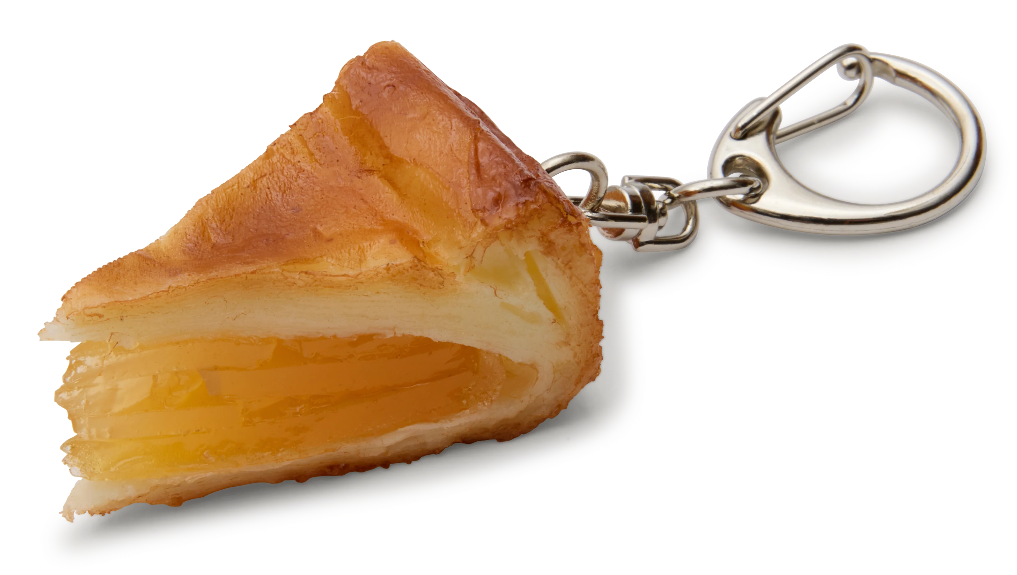 Faux Apple Pie Slice Keyring