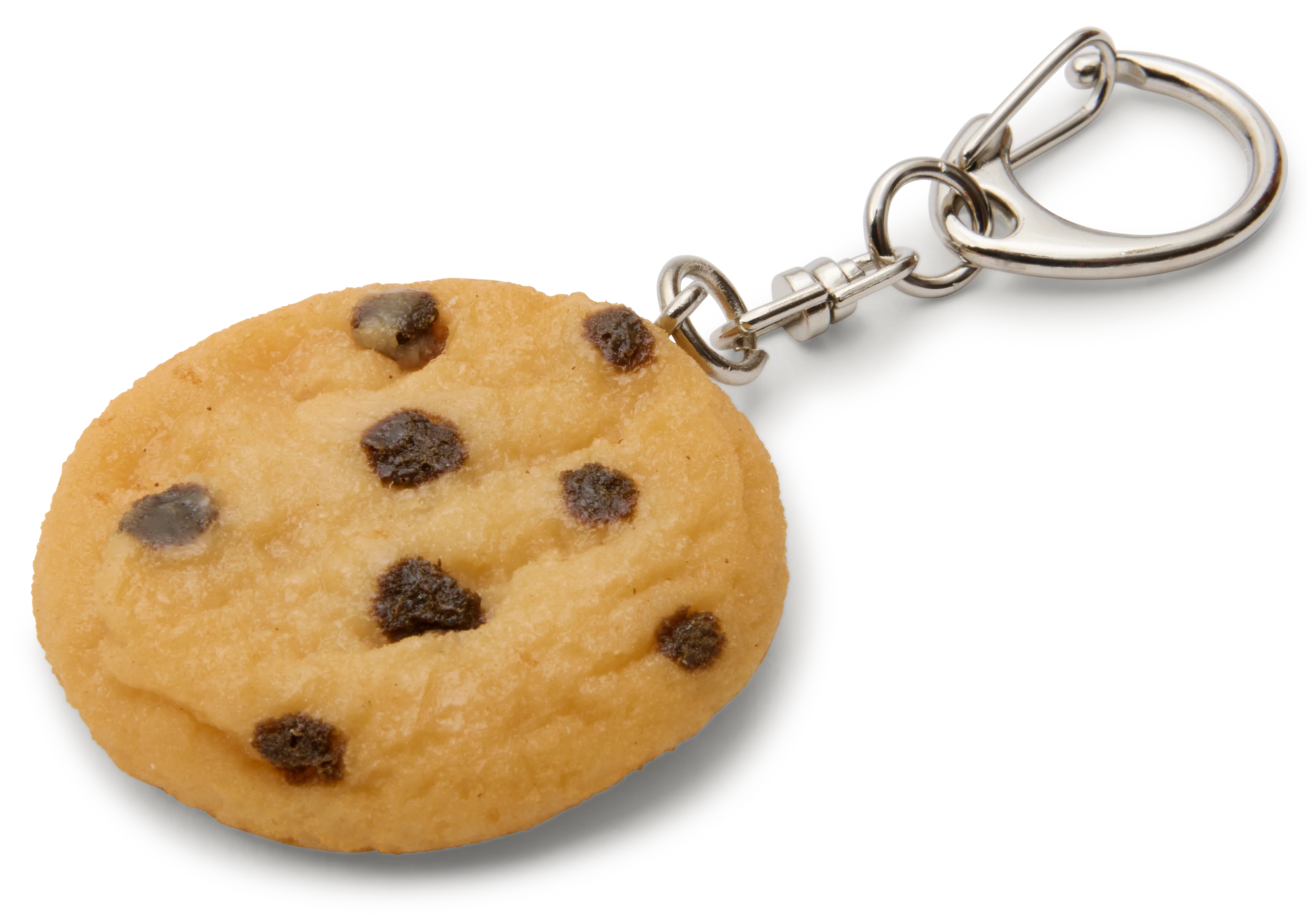 Faux Chocolate Chip Cookie Keyring