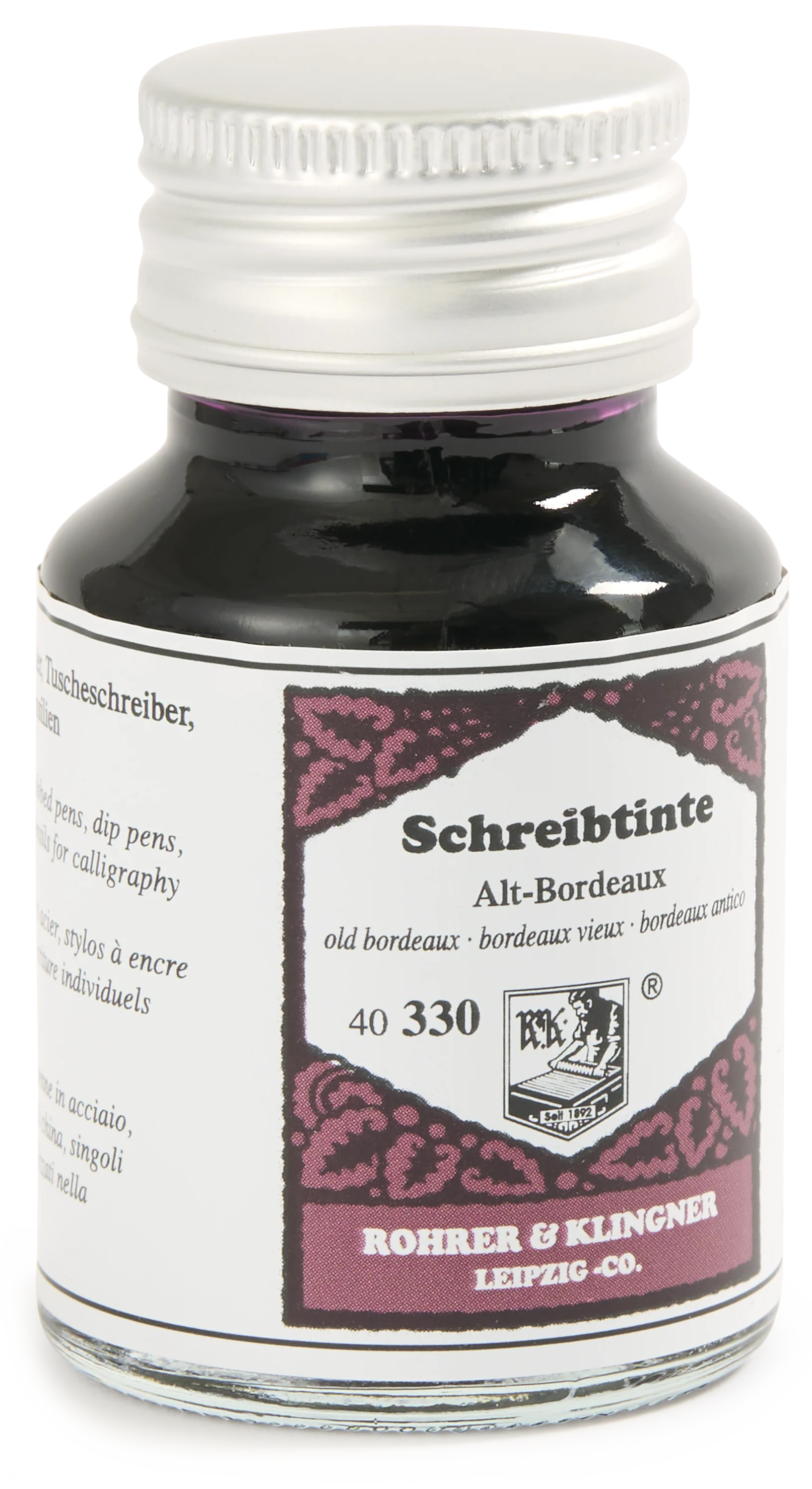 German Alt-Bordeaux Fountain Pen Ink Bottle, 50ml