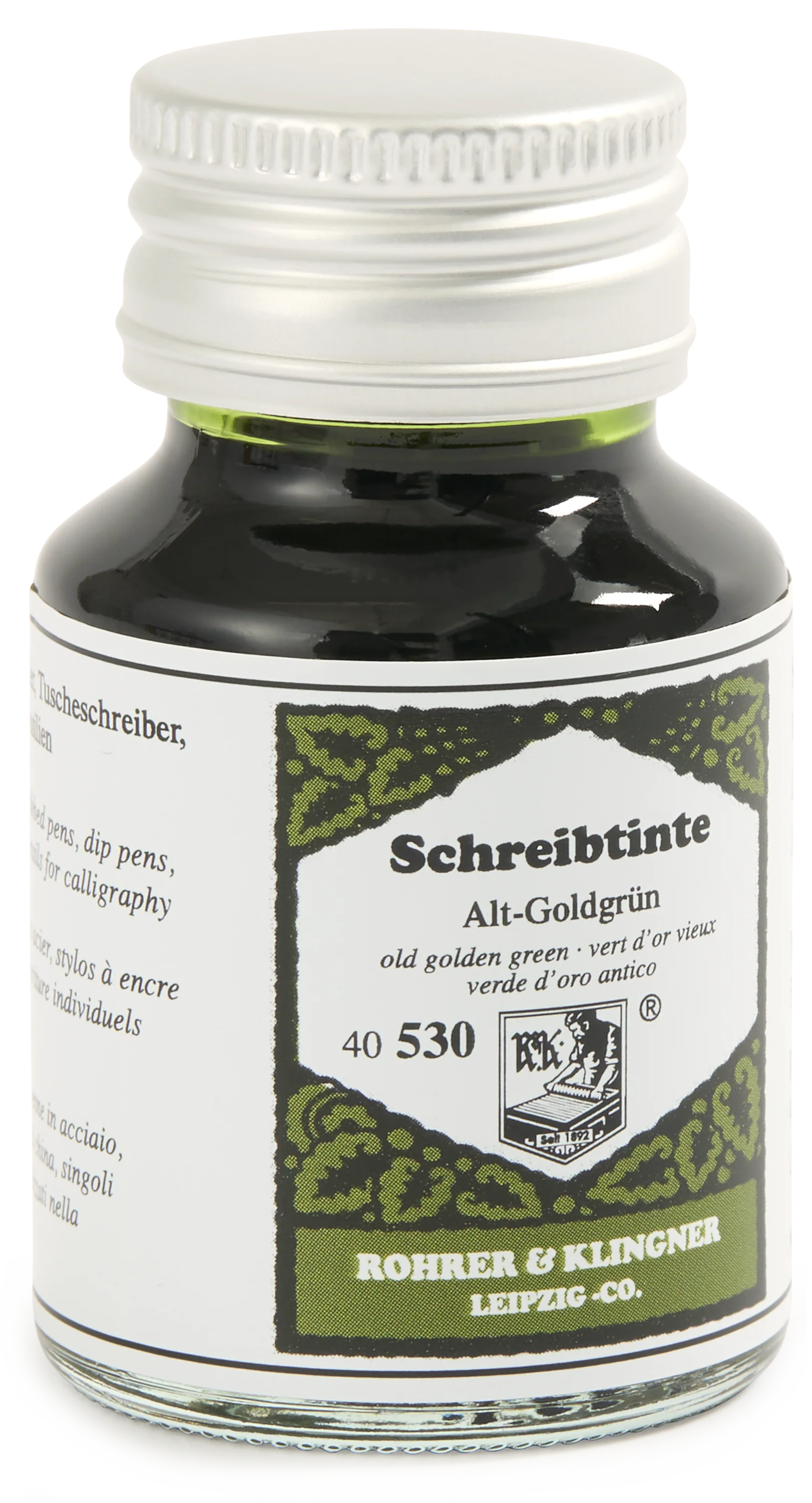 German Alt Goldgrun Fountain Pen Ink Bottle, 50ml