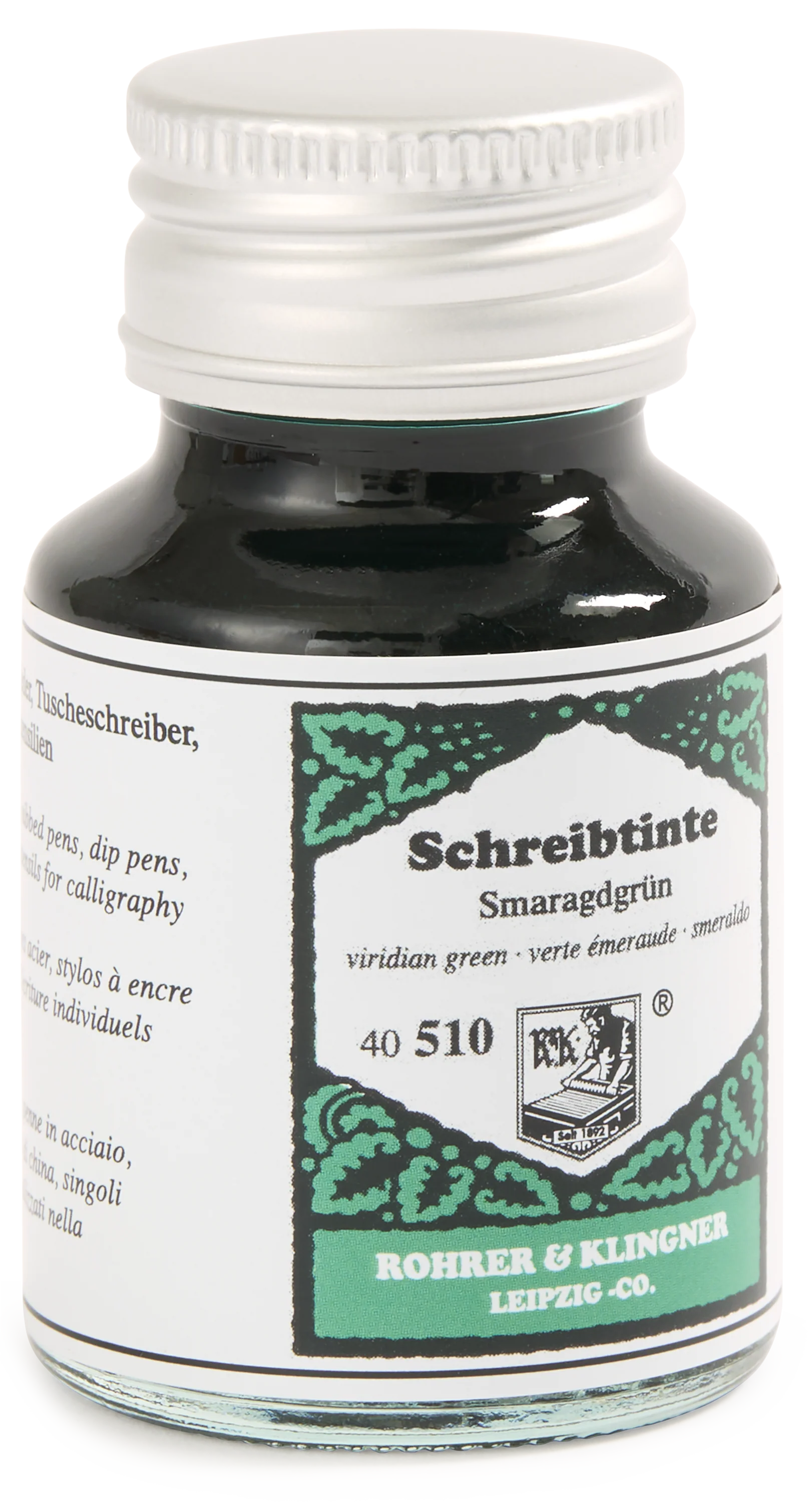German Viridian (Smaragdgrun) Fountain Pen Ink Bottle, 50ml
