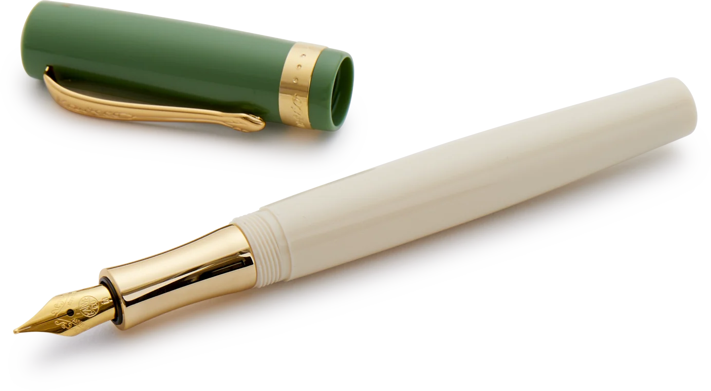 Green and Ivory Kaweco Student 60s Retro Fountain Pen