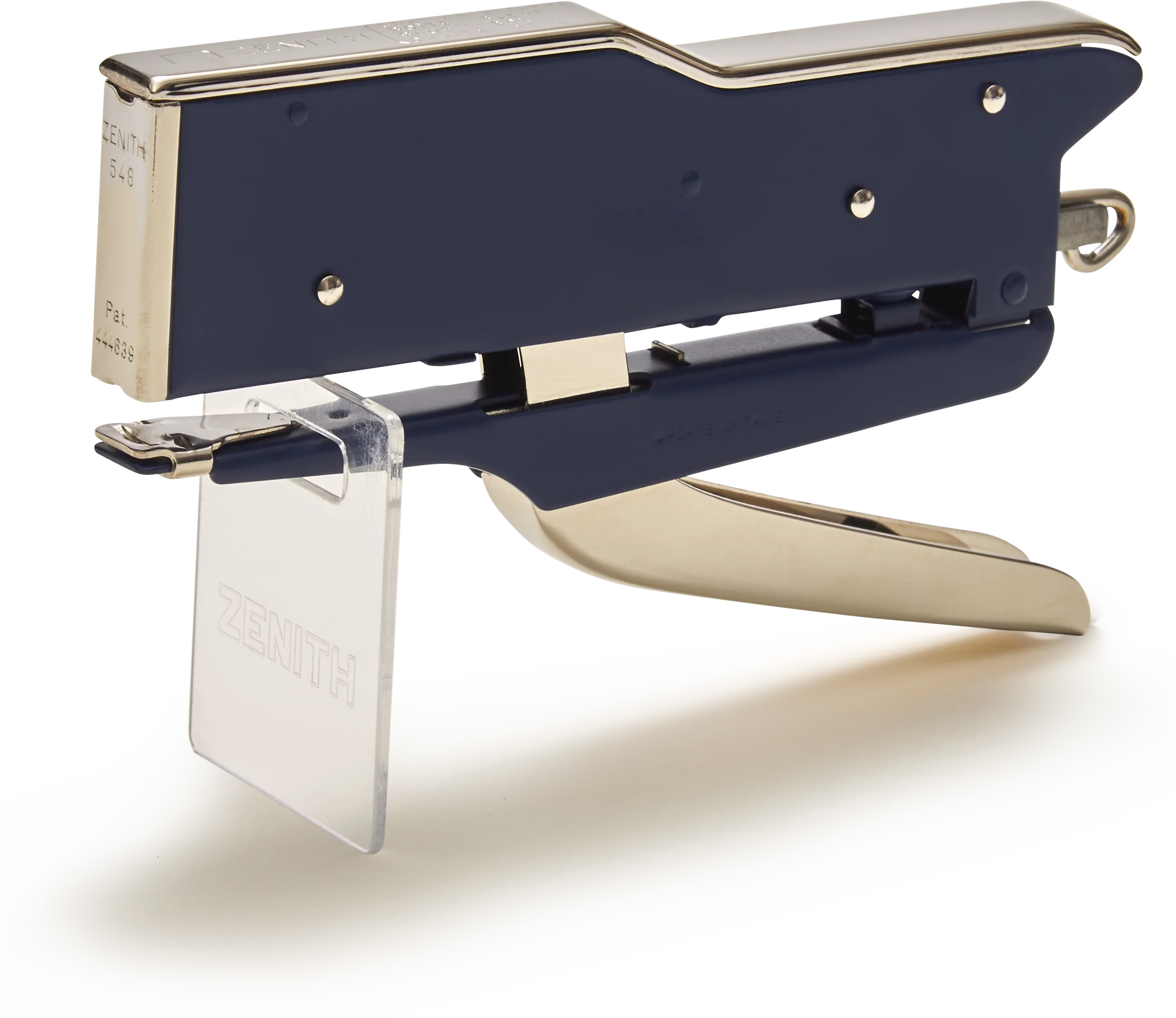 Hand Held Blue/Chrome Zenith 6/4 Plier Stapler