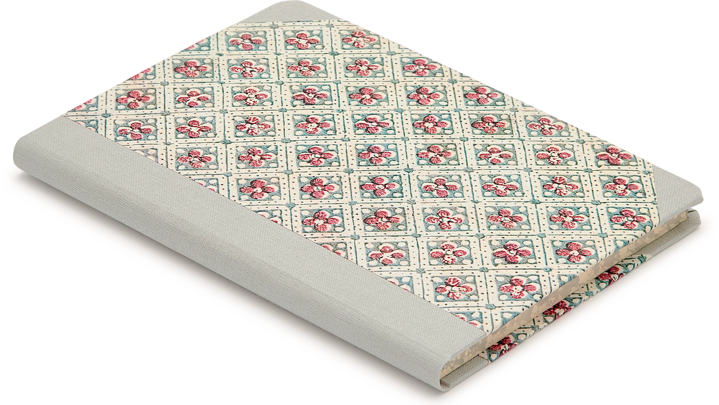 Hardback "Composition Ledger" Notebook, Remondini Floral Squares