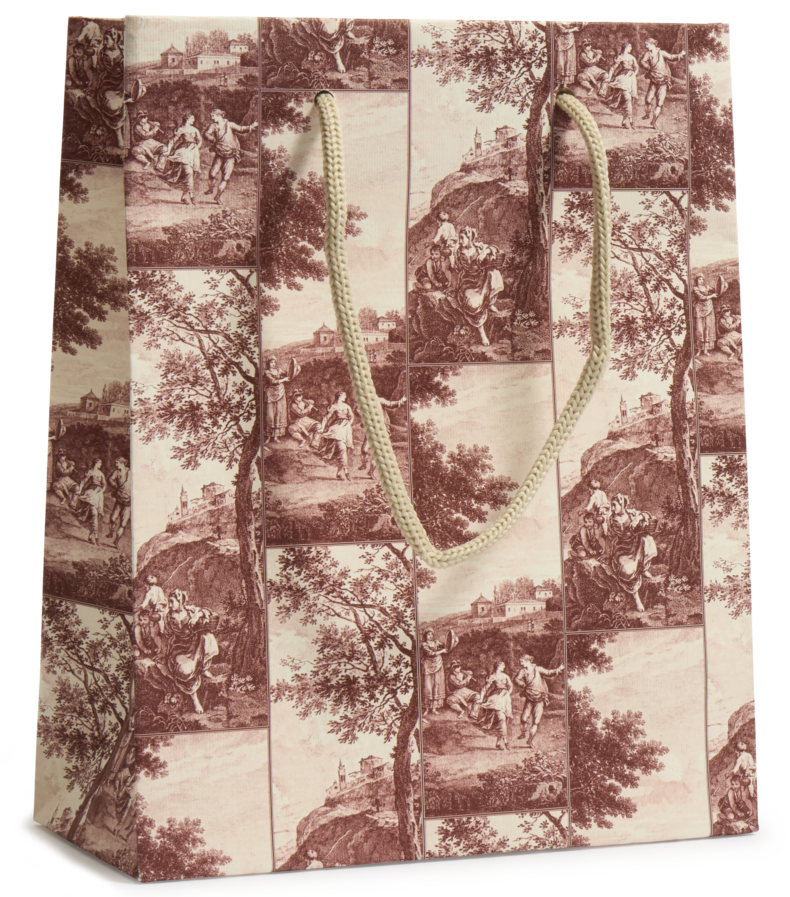 Small Italian Decorative Gift Bag, Pink Pastoral