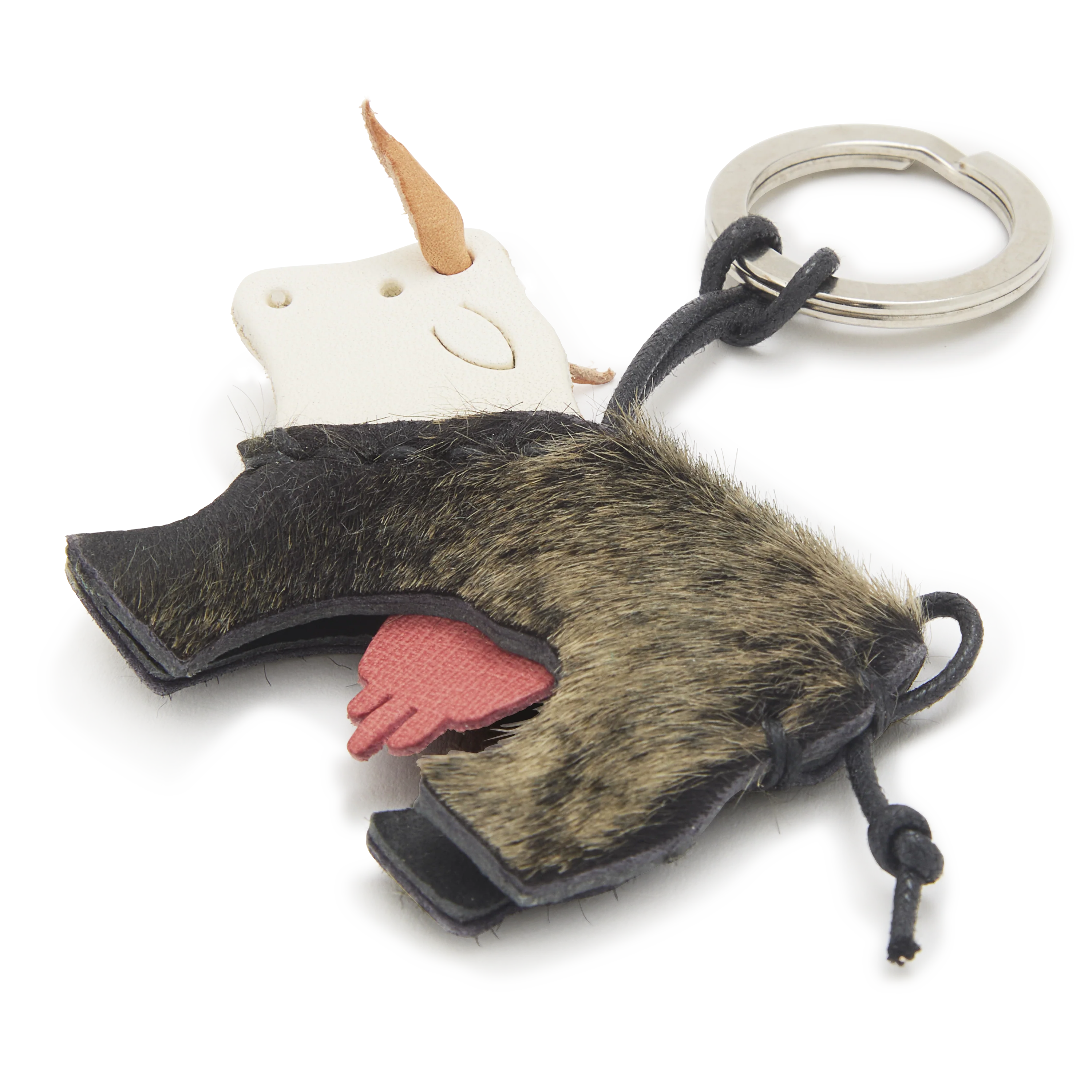 Italian Leather Keyring, Cow
