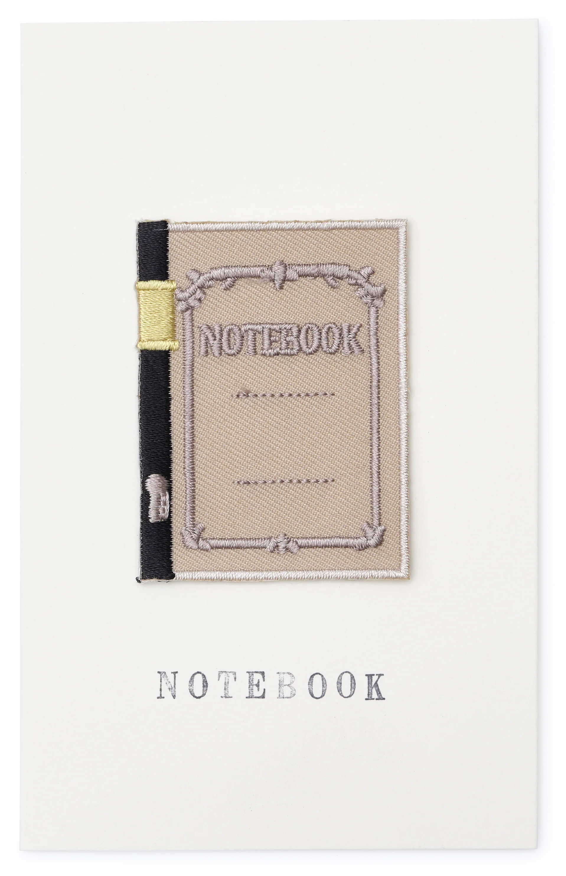 Japanese Embroidered Patch Greeting Card, Notebook