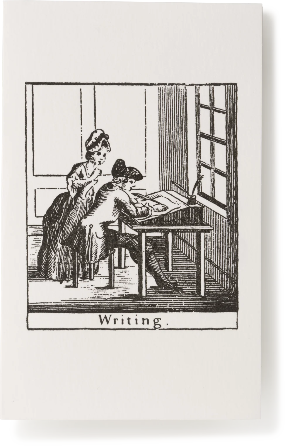 Letterpress Writing Greeting Card