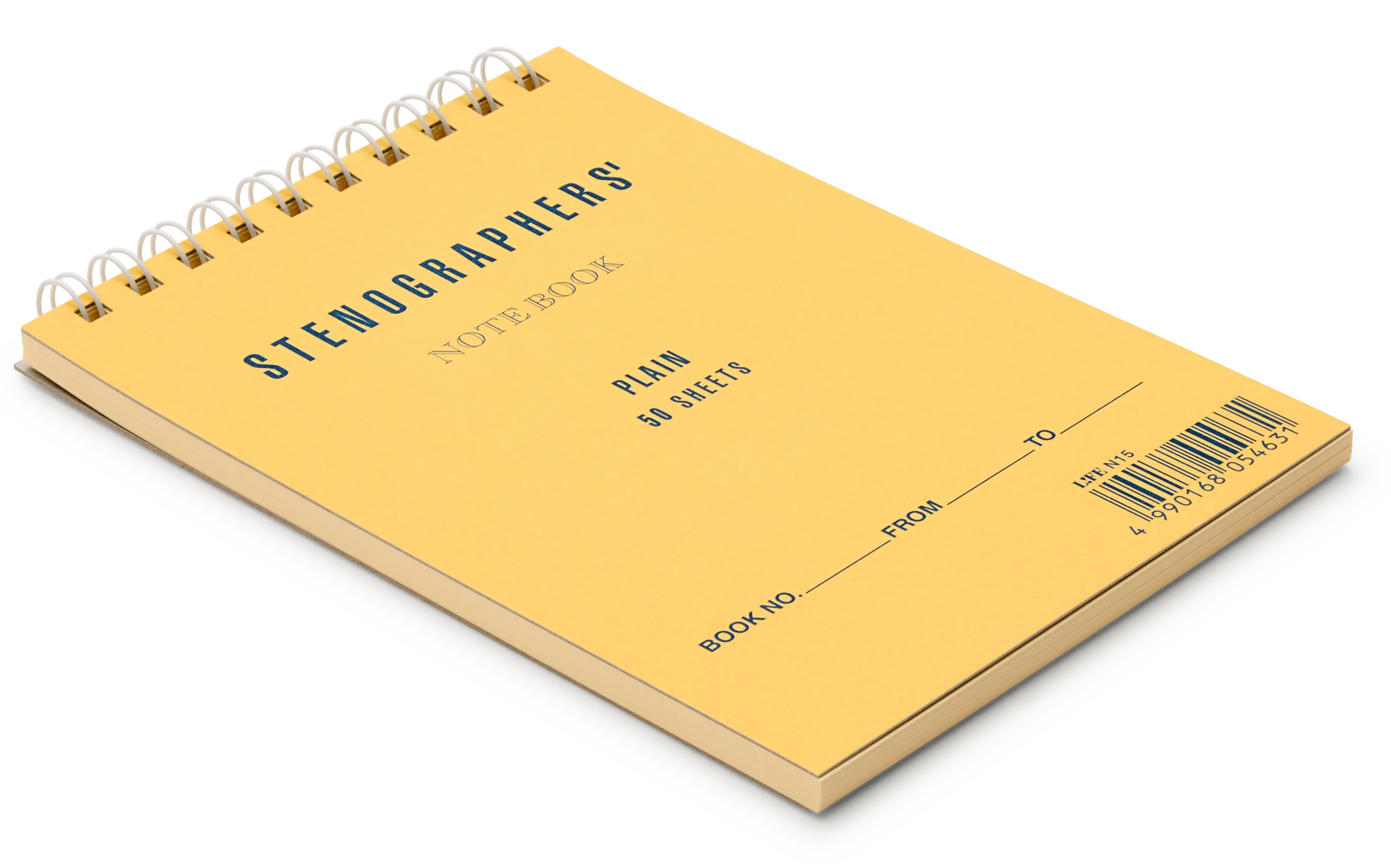 Life Spiral Bound A6 Stenographer's Notebook, Plain