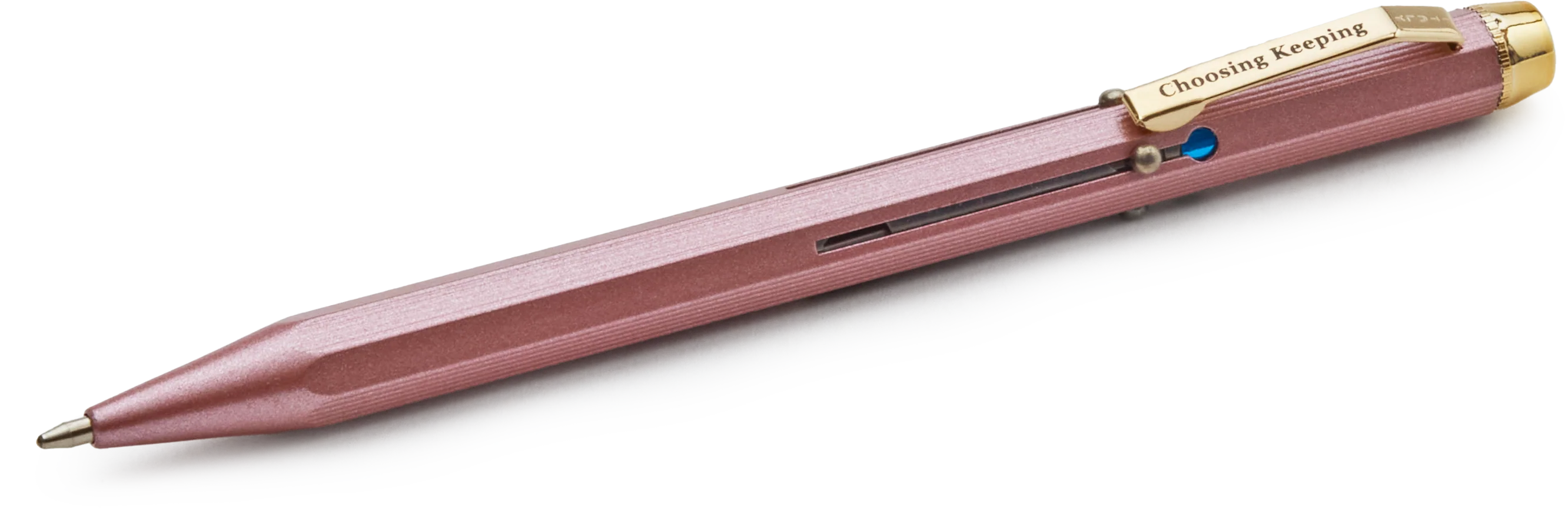 Metallic Pink Metal 4 Colour Ballpoint Pen
