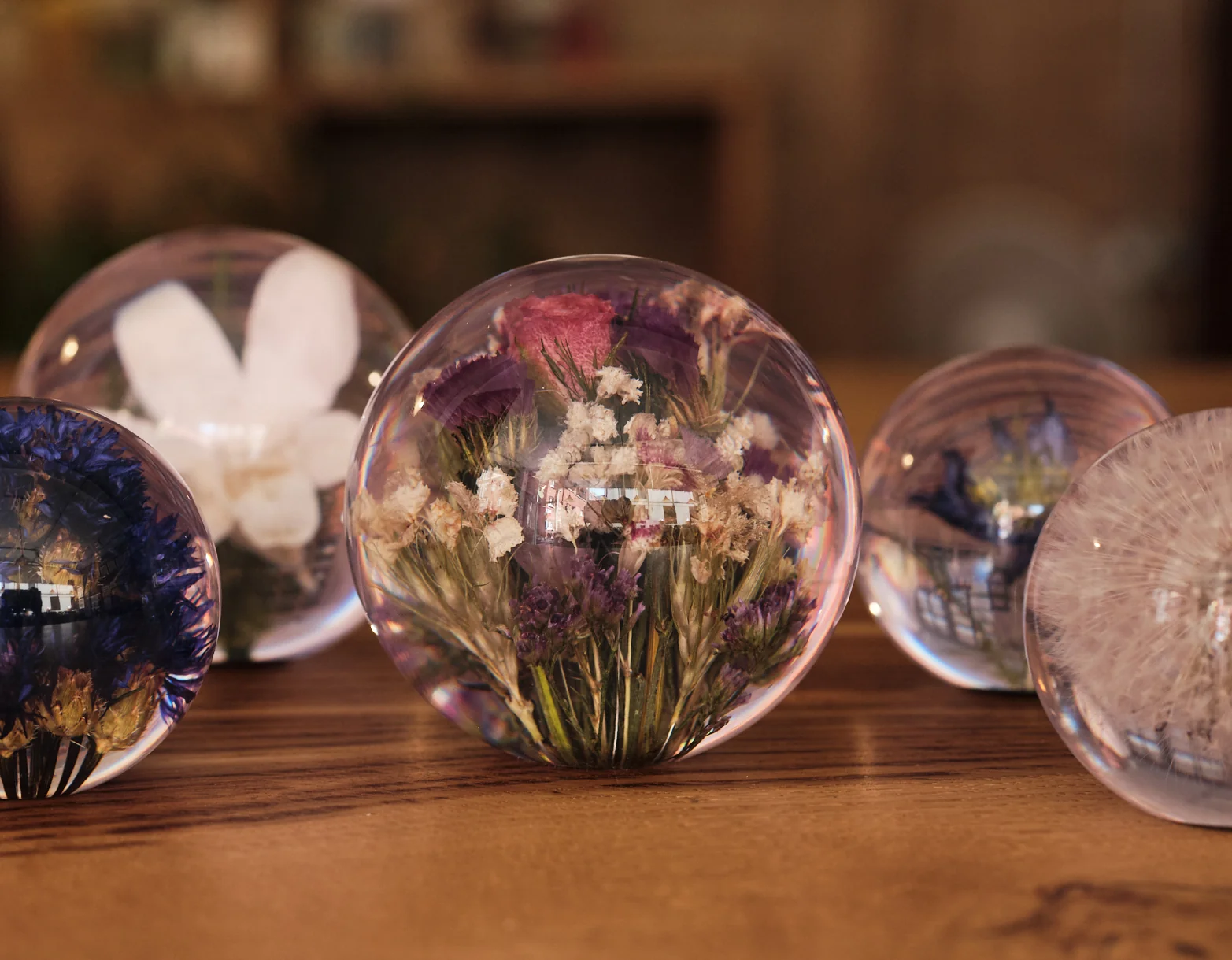 Mixed Flowers Paperweight - Image 2