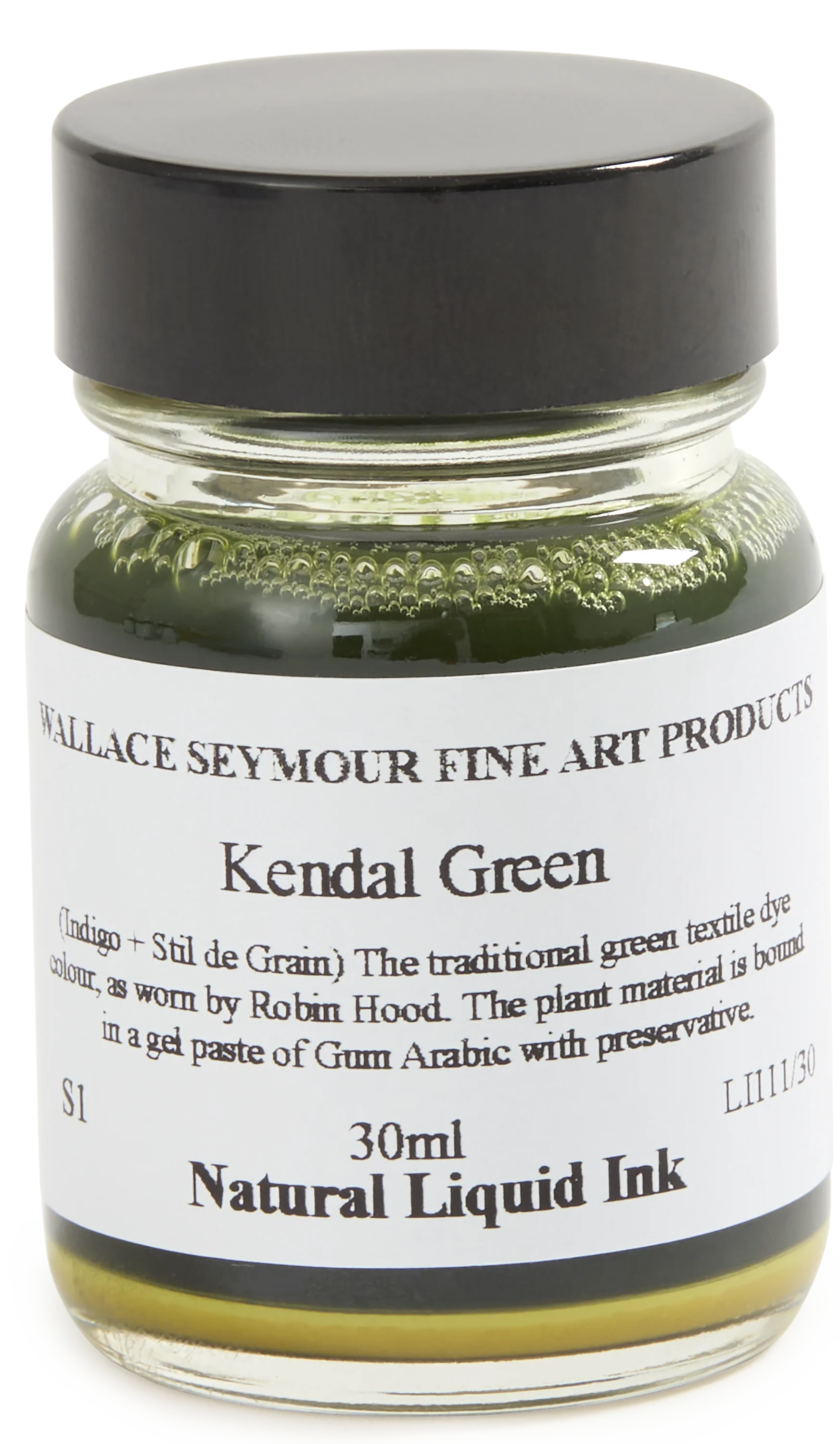 Natural Pigments Drawing Inks, Kendal Green 30ml