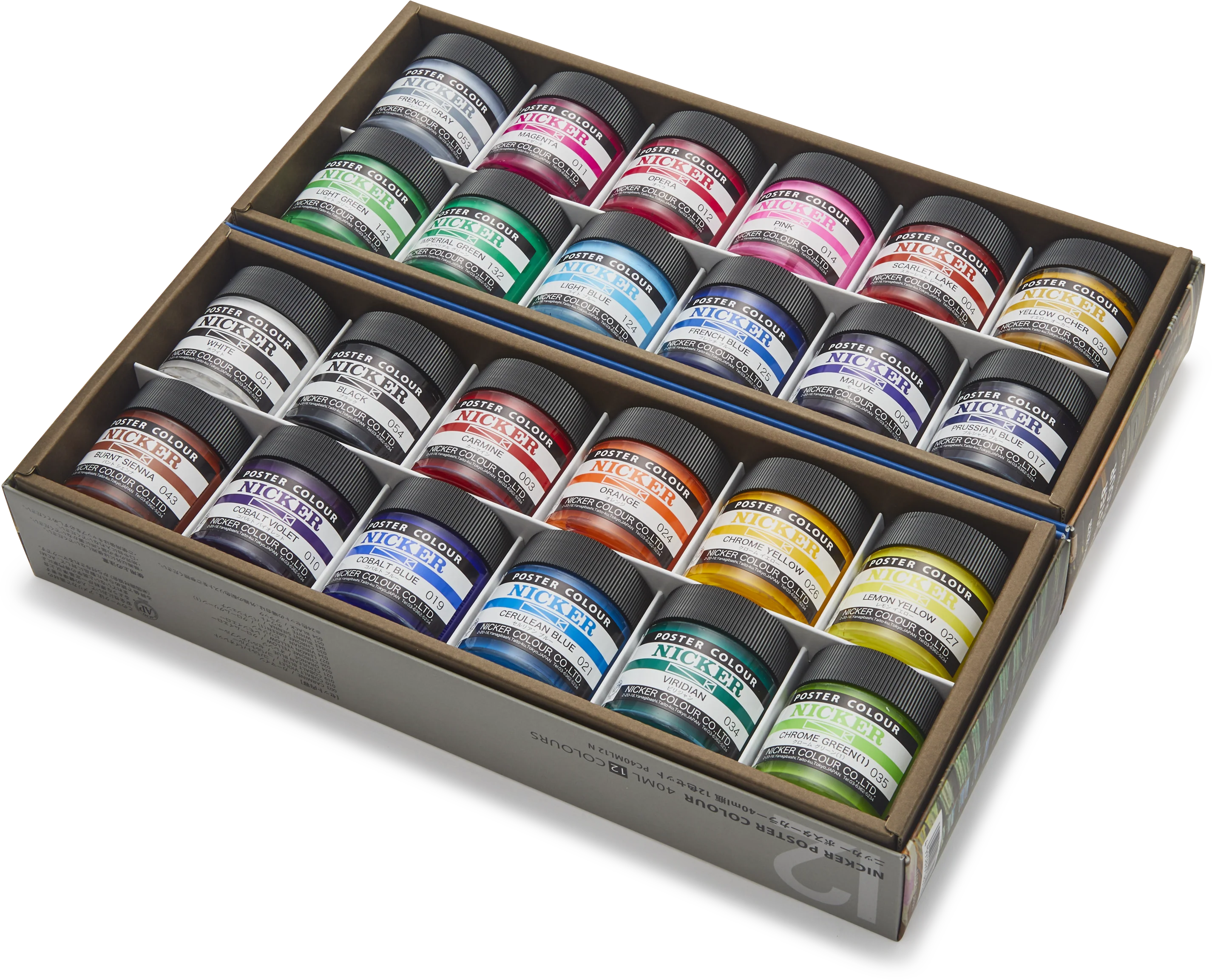 Nicker Colour 24 Colour Poster Paint Set