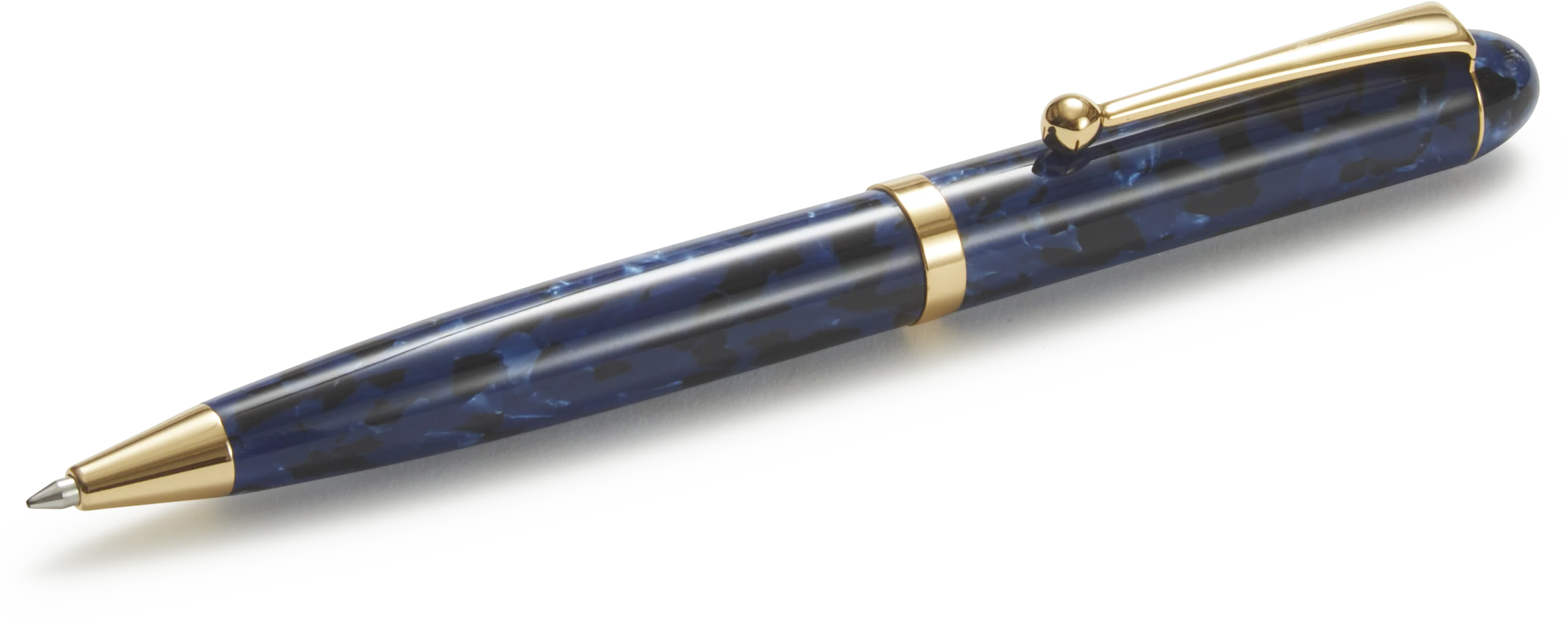 Ohnishi Seisakusho Blue Marble Acetate Ballpoint Pen