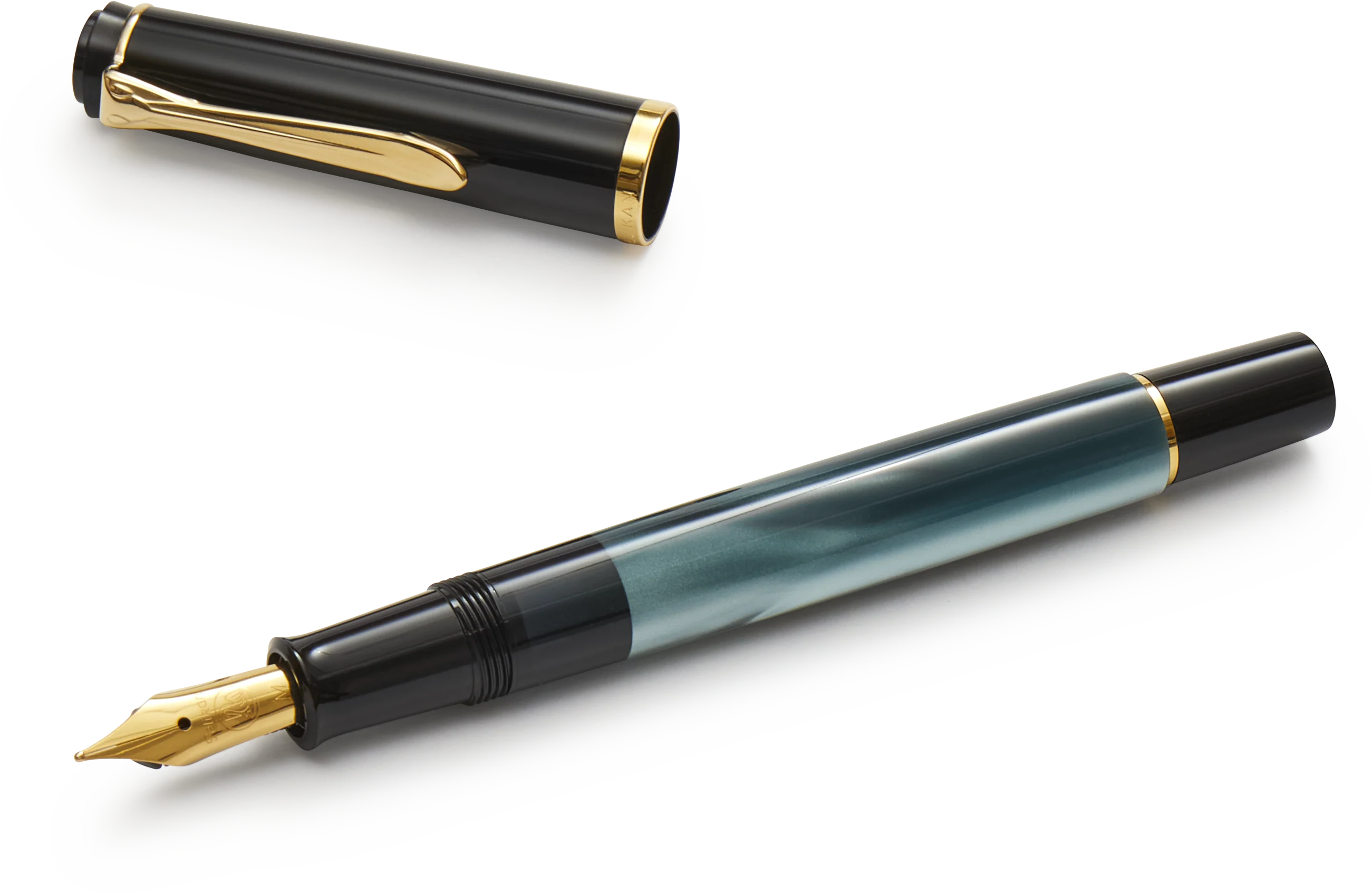Pelikan M200 Green Marbled Fountain Pen
