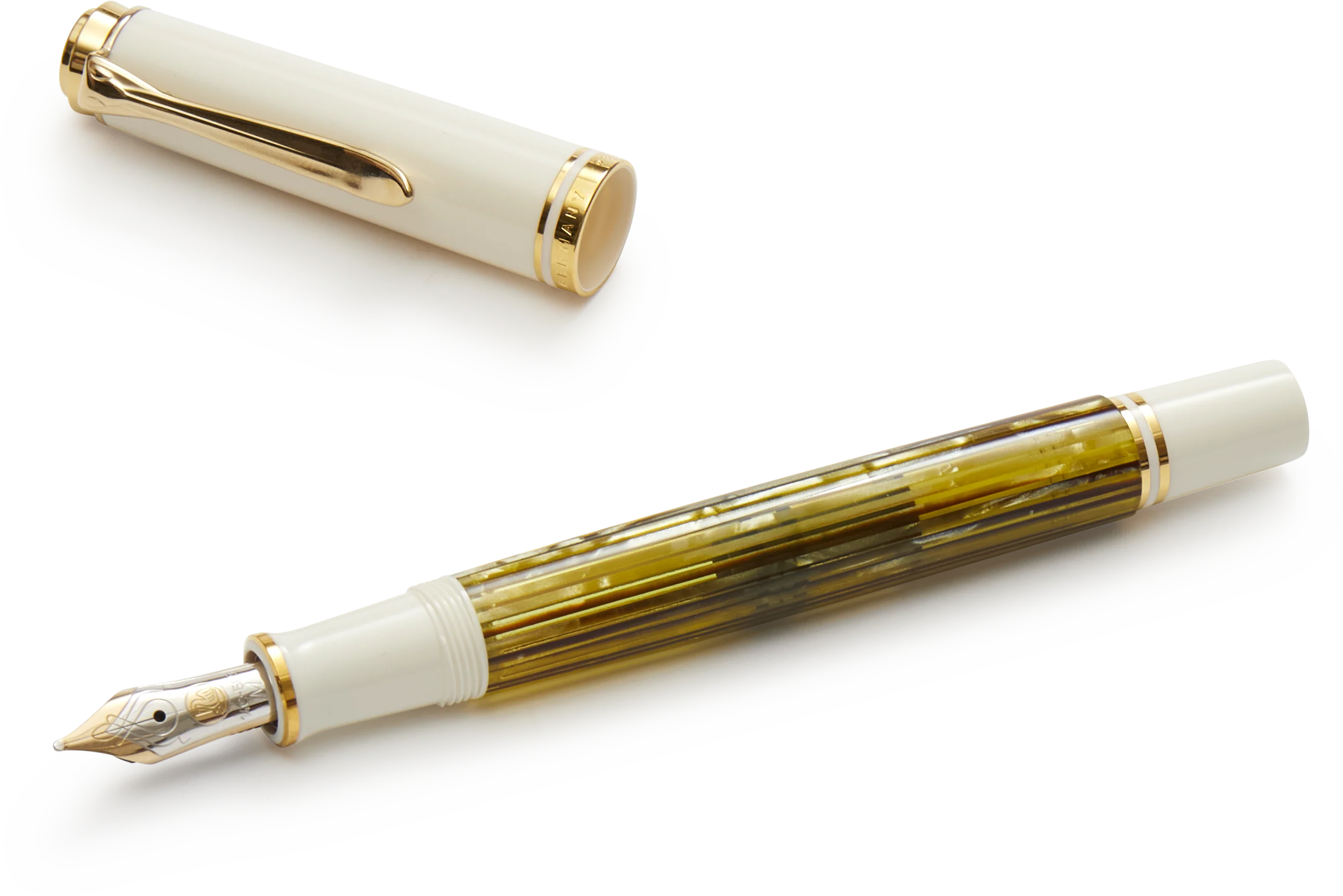 Pelikan M400 Souveran White Tortoise Fountain Pen