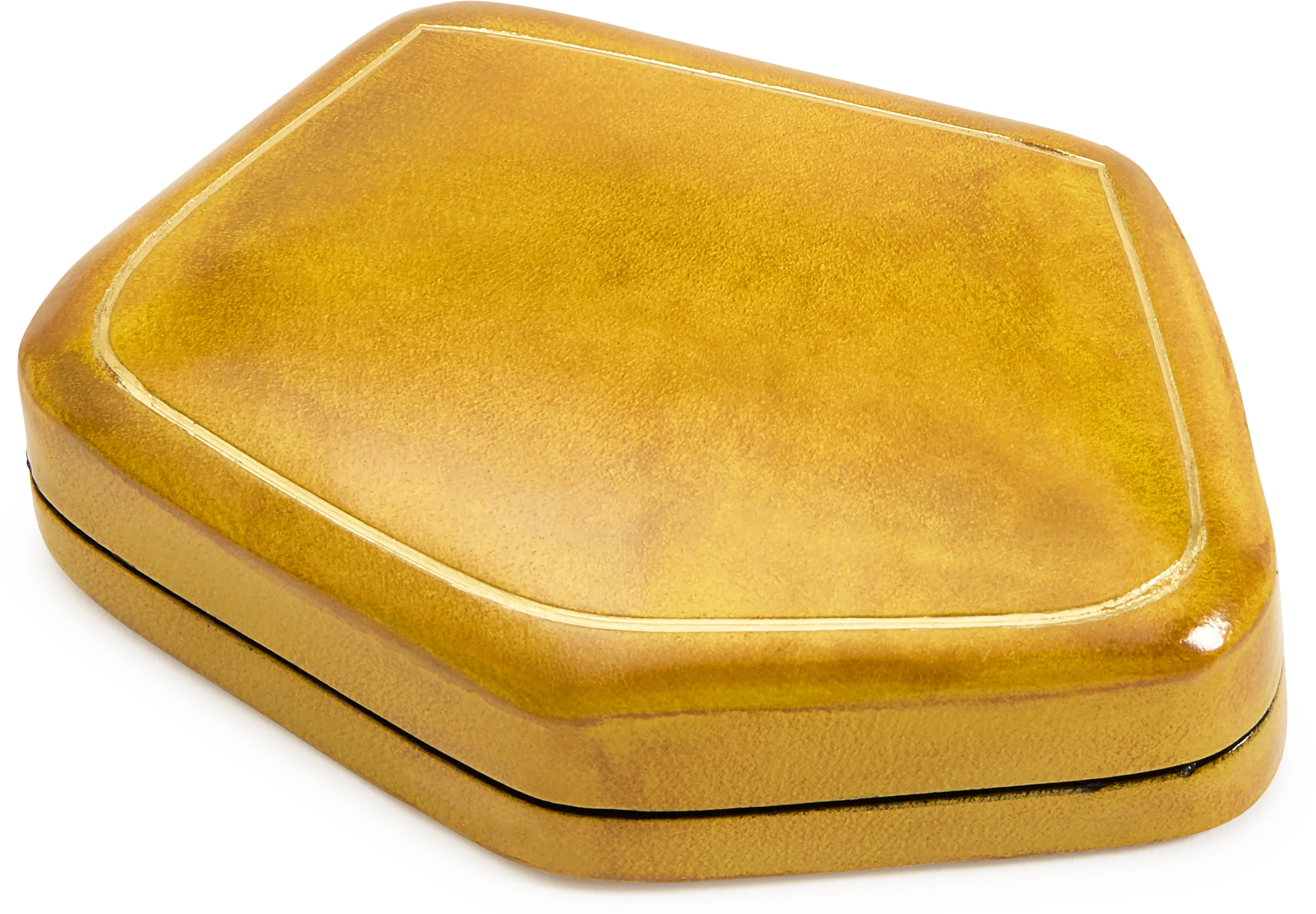 Pentagonal Moulded Leather Box - Image 4