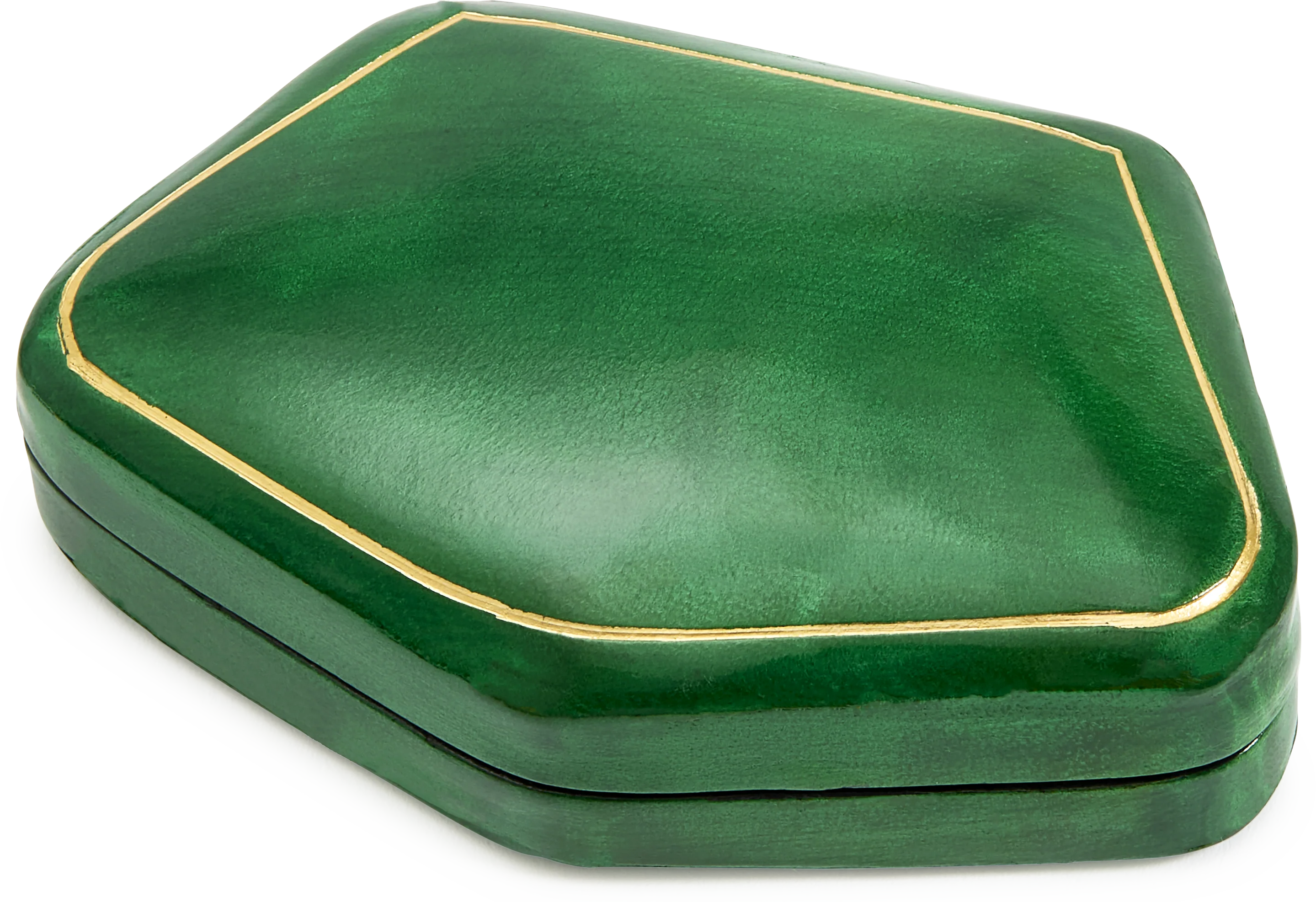 Pentagonal Moulded Leather Box - Image 7