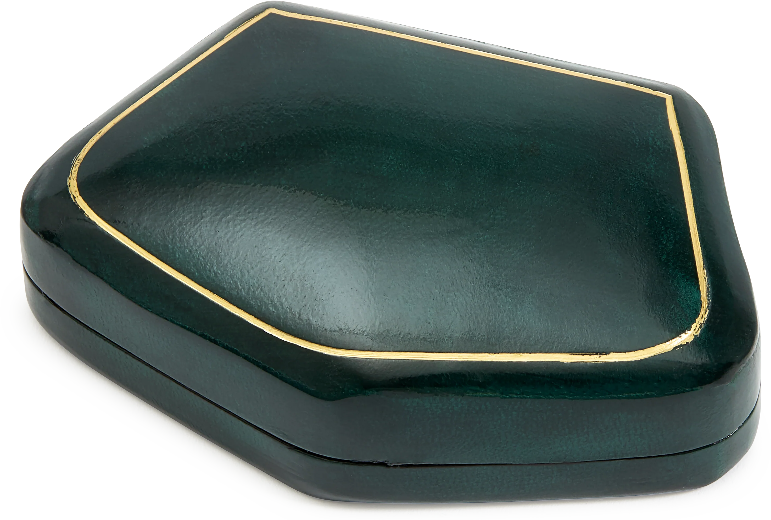 Pentagonal Moulded Leather Box - Image 8