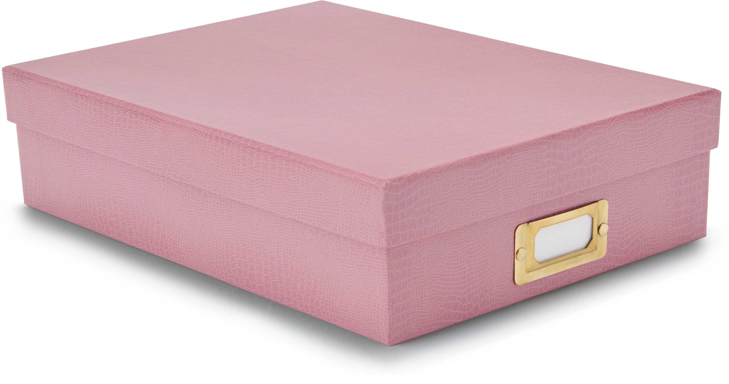 Pink Leatherette Archival Box
