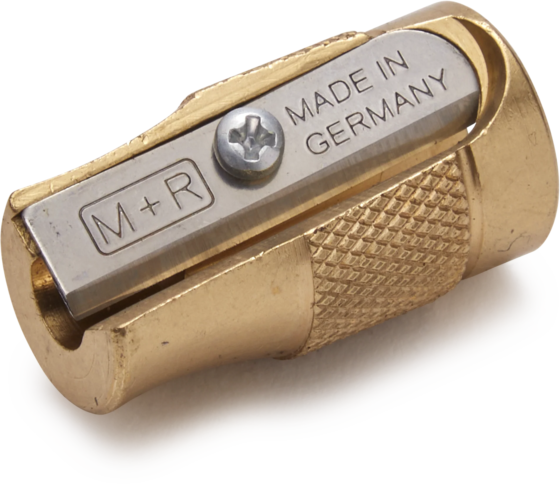 Pollux Long Concave Point Brass Sharpener