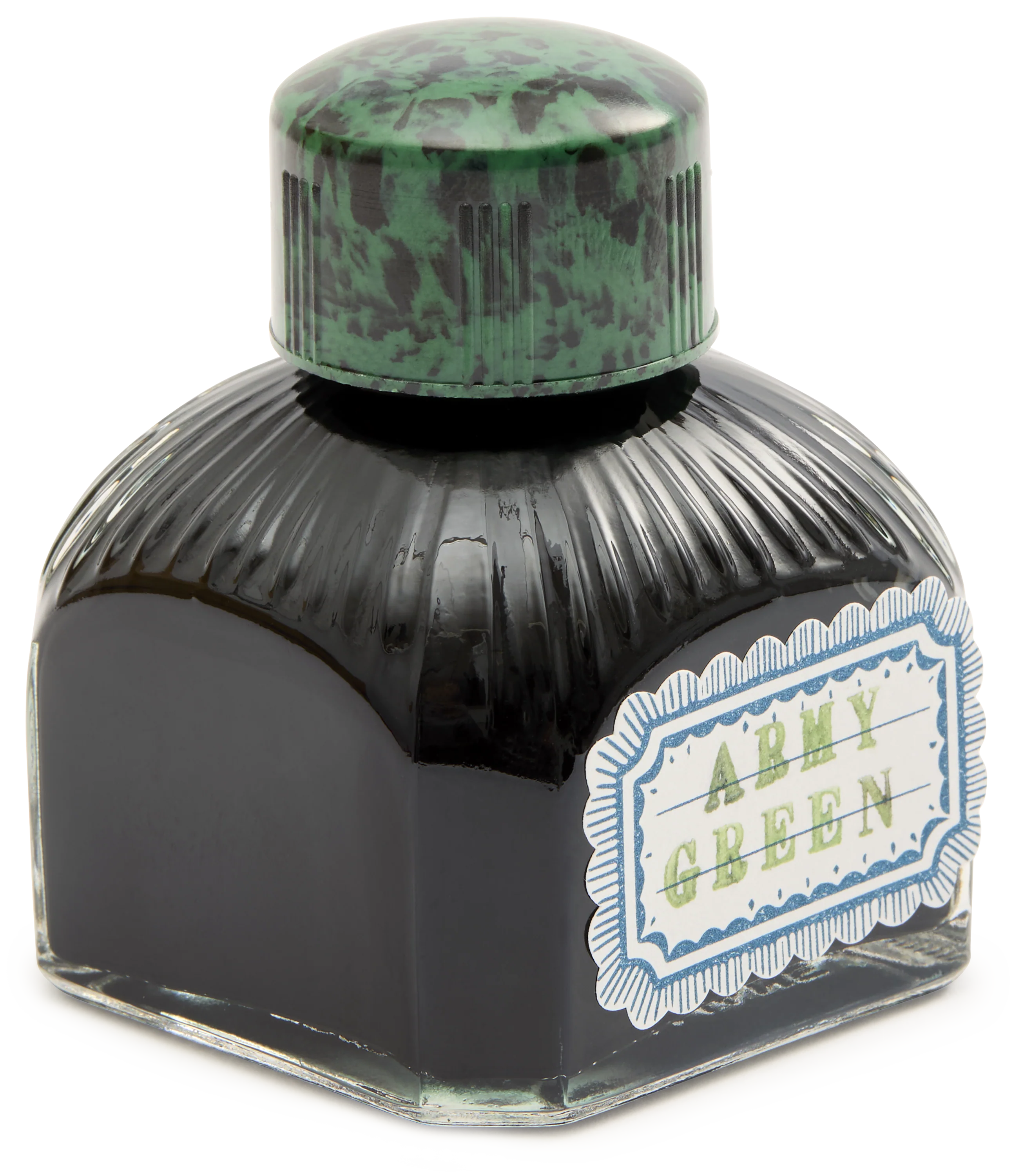 Premium British Army Green Fountain Pen Ink Bottle, 80ml